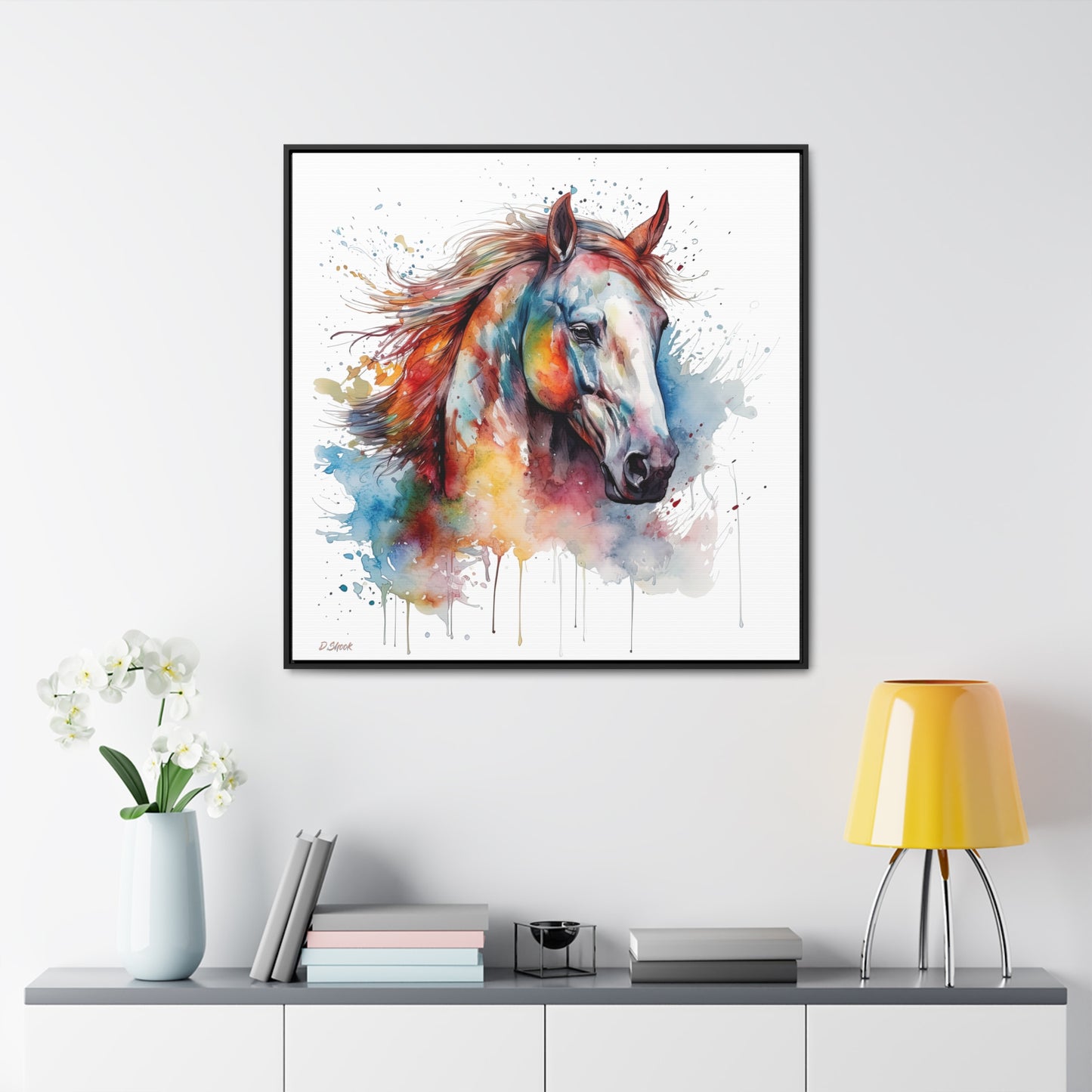 Horse Rescue 12 Gallery Canvas Wraps, Square Frame