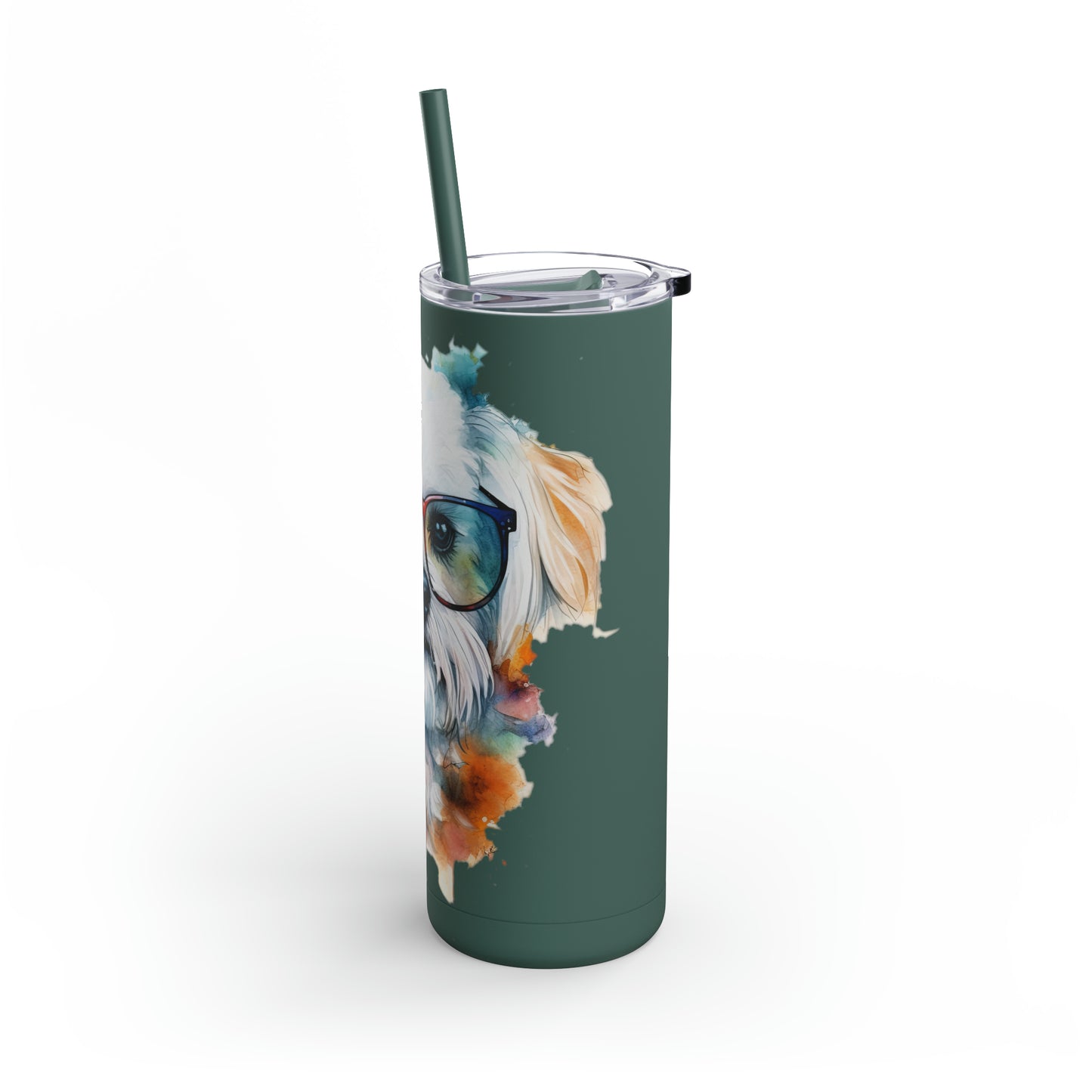Maltese Dog 5 Maars Maker Skinny Matte Tumbler, 20oz