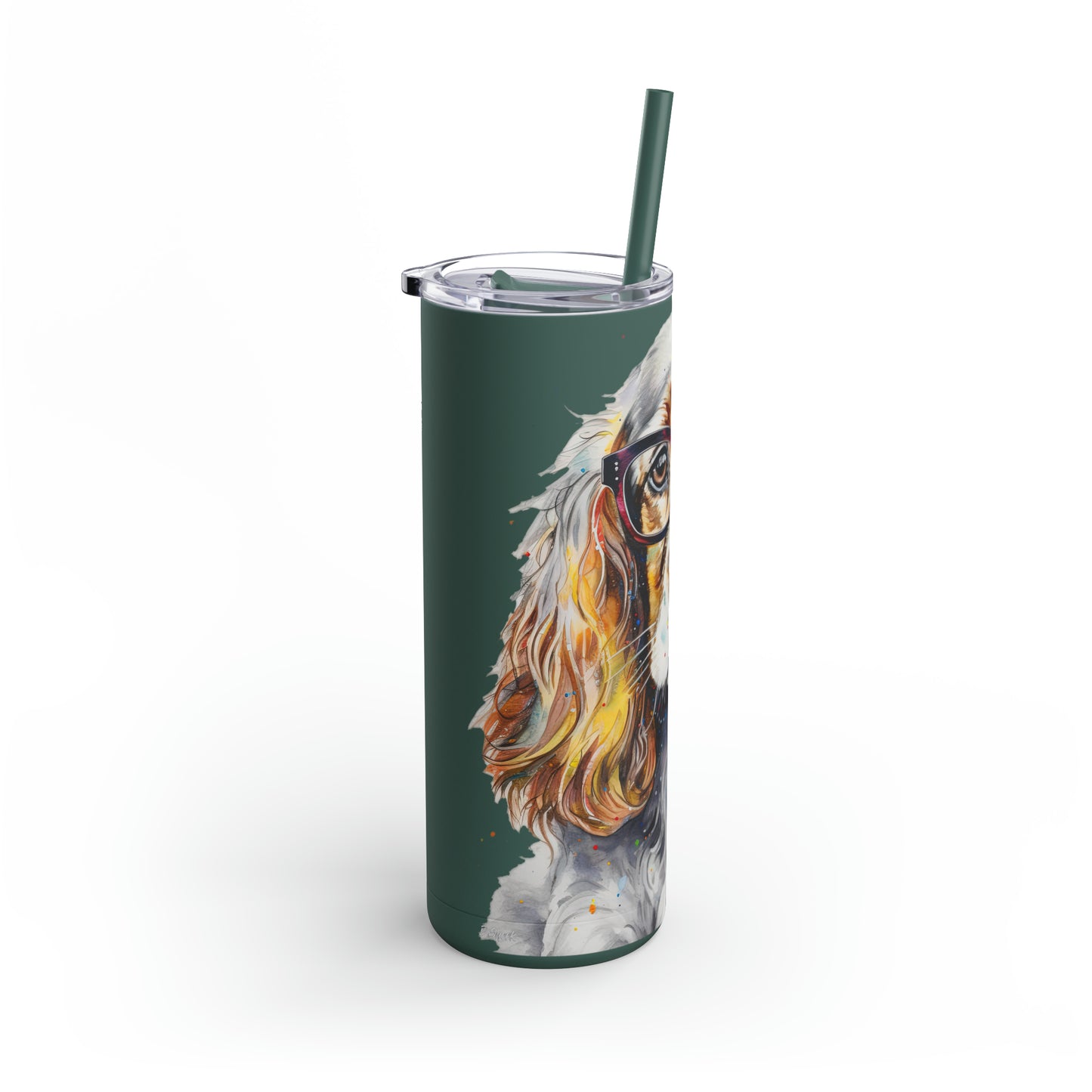English Cocker Spaniel 6 Maars Maker Skinny Matte Tumbler, 20oz