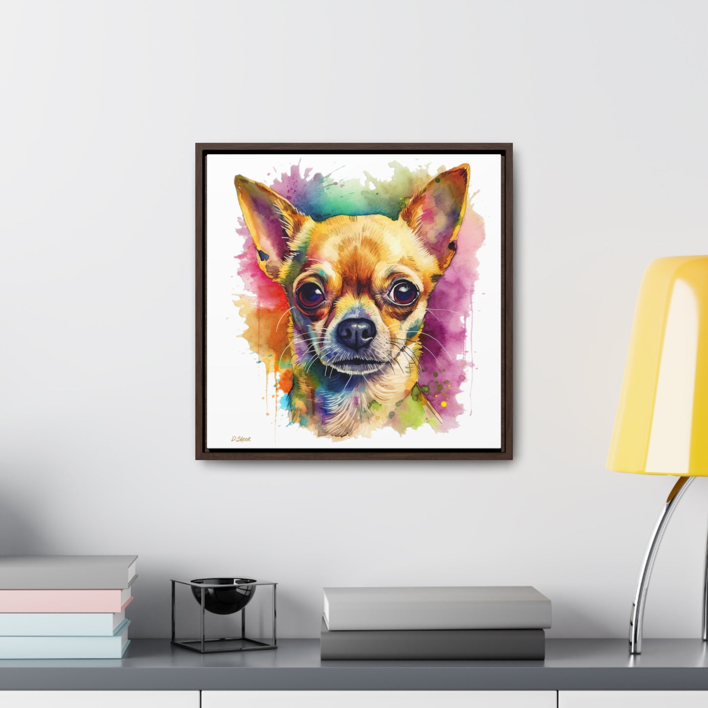 Chihuahua 7 Gallery Canvas Wraps, Square Frame