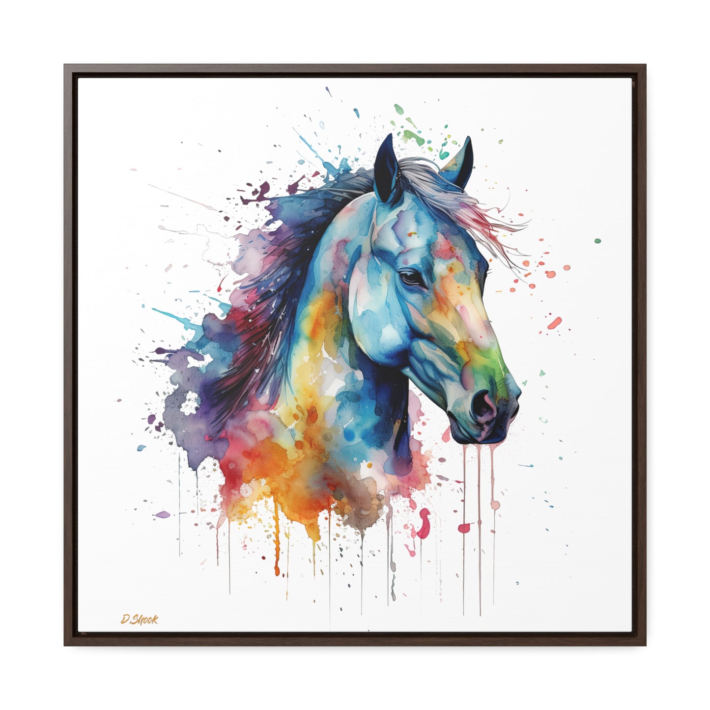 Horse Rescue 13 Gallery Canvas Wraps, Square Frame