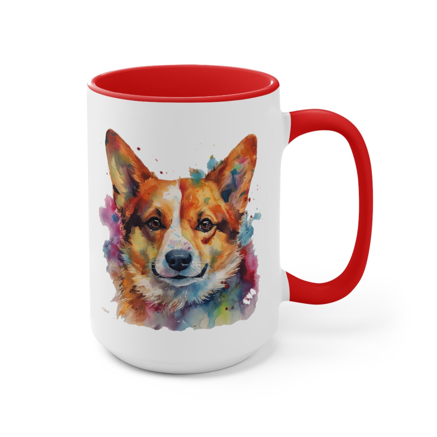 Pembroke Welsh Corgi 2 Accent Mugs