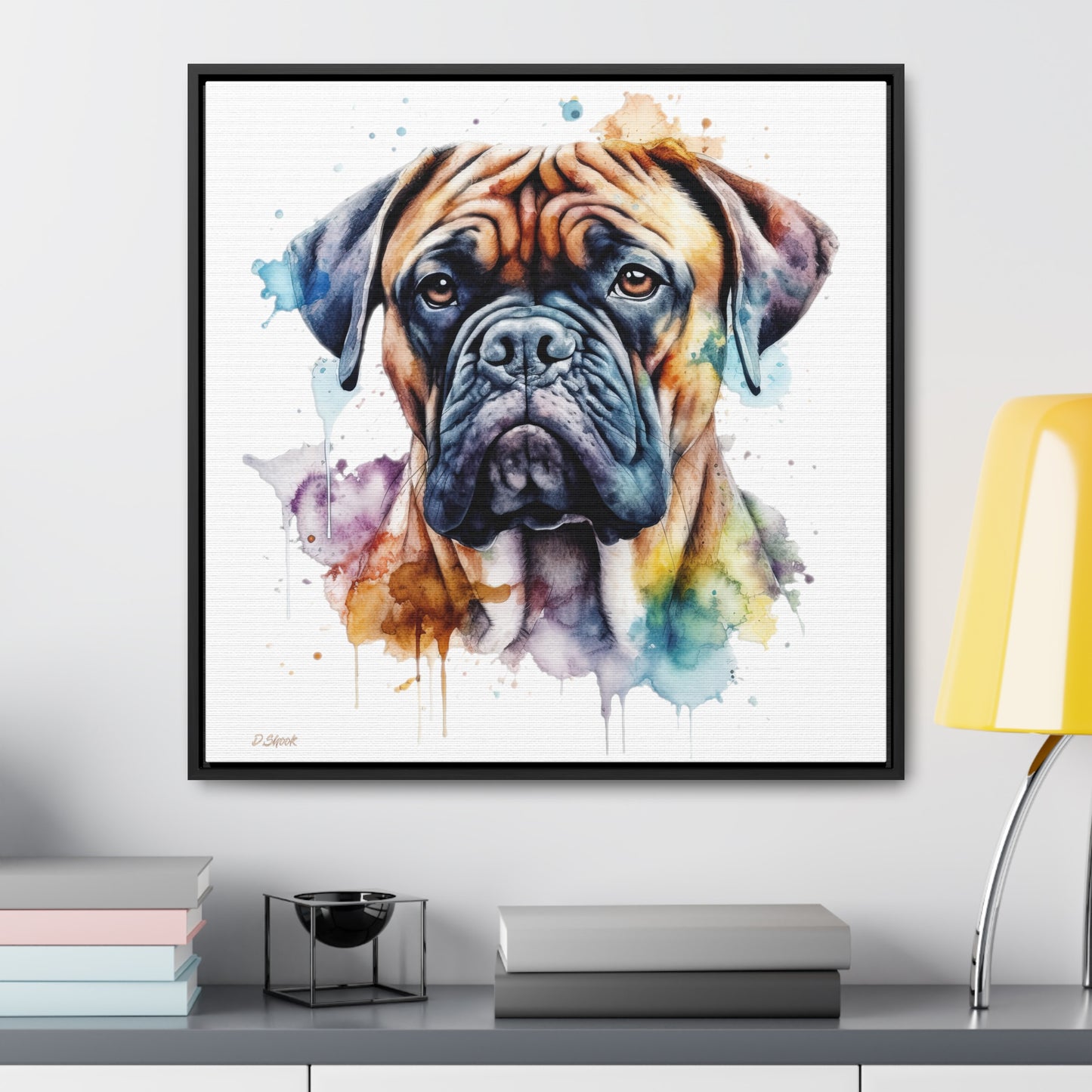 Bullmastiff 1 Gallery Canvas Wraps, Square Frame