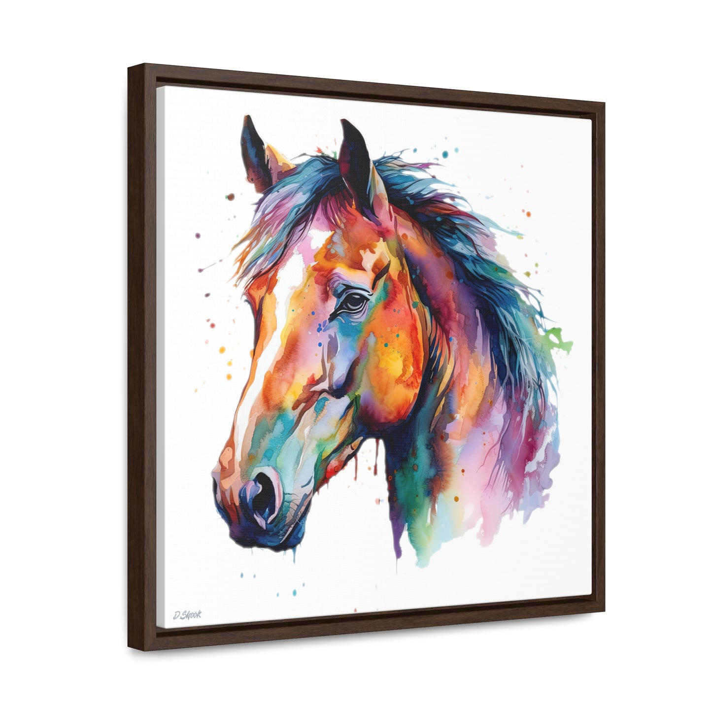 Horse Rescue 23 Gallery Canvas Wraps, Square Frame