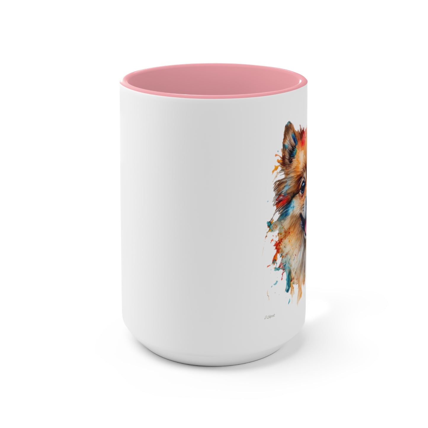 Pomeranian 3 Accent Mugs