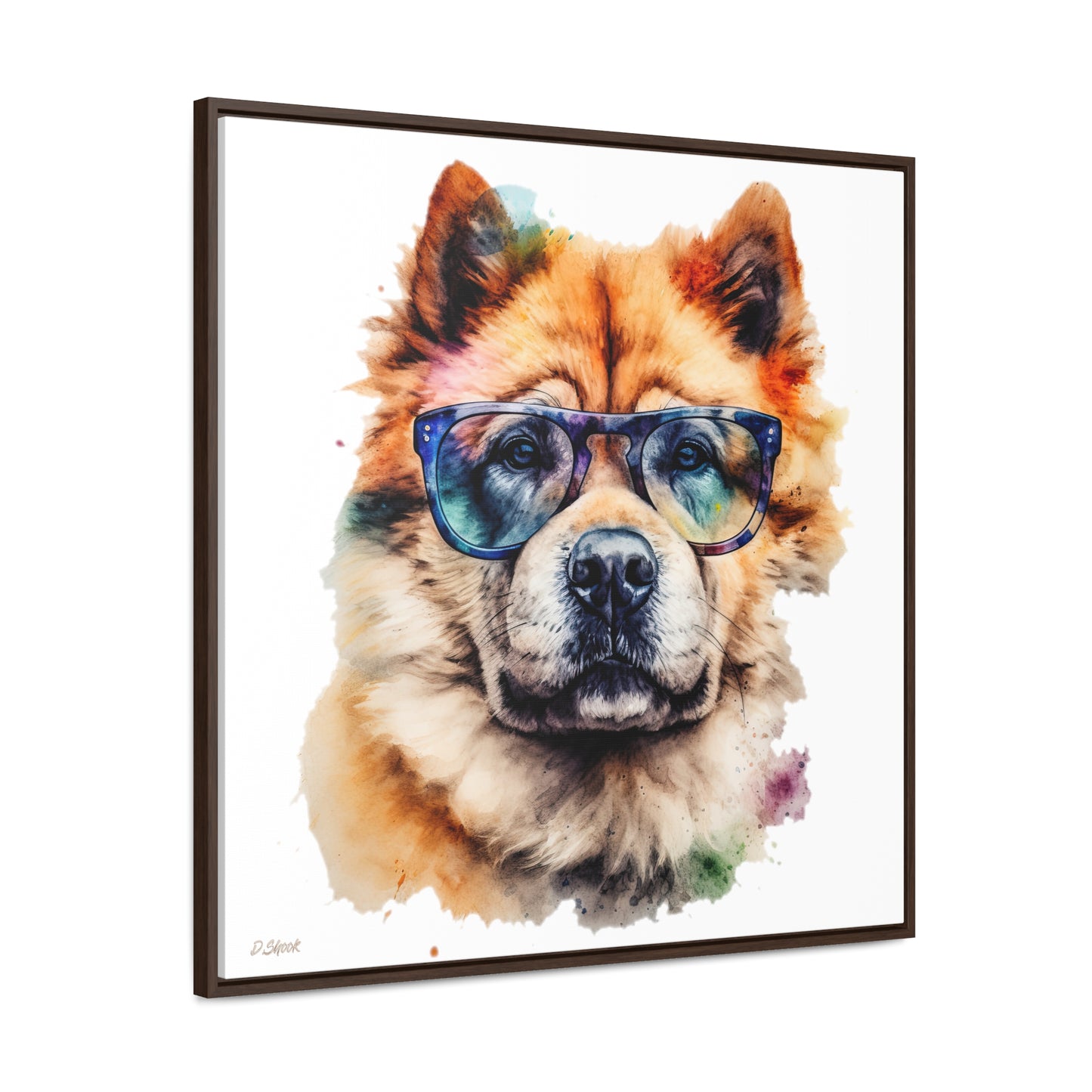 Chow Chow 5 Gallery Canvas Wraps, Square Frame