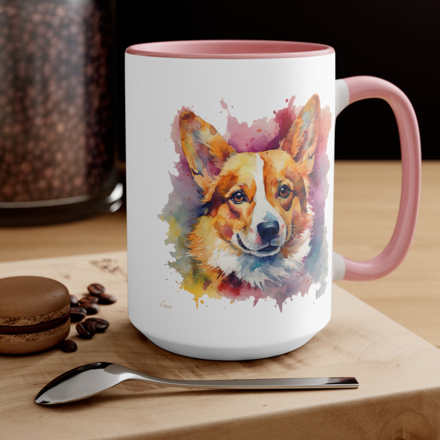 Pembroke Welsh Corgi 1 Accent Mugs