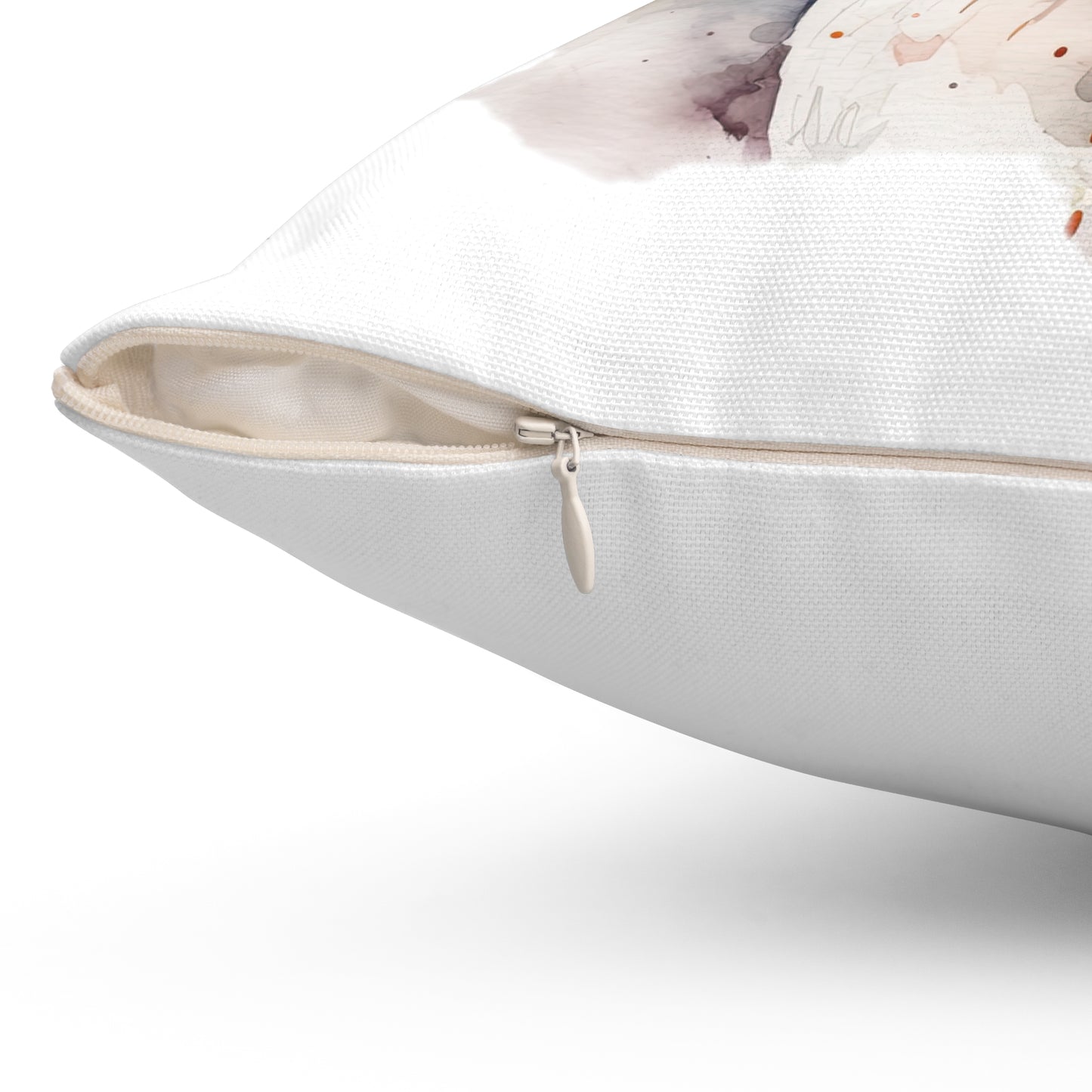 Maltese Dog 2 Spun Polyester Square Pillow