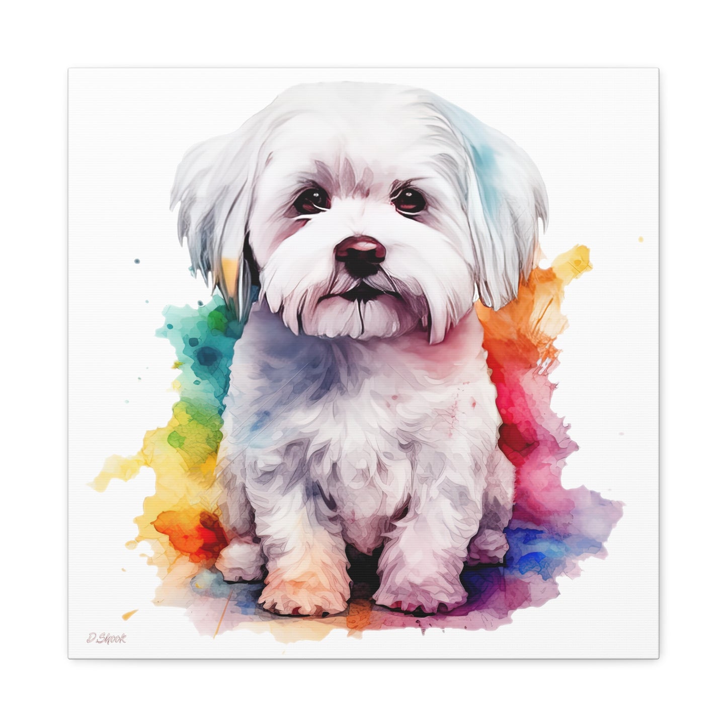 Maltese Dog 3 Canvas Gallery Wraps
