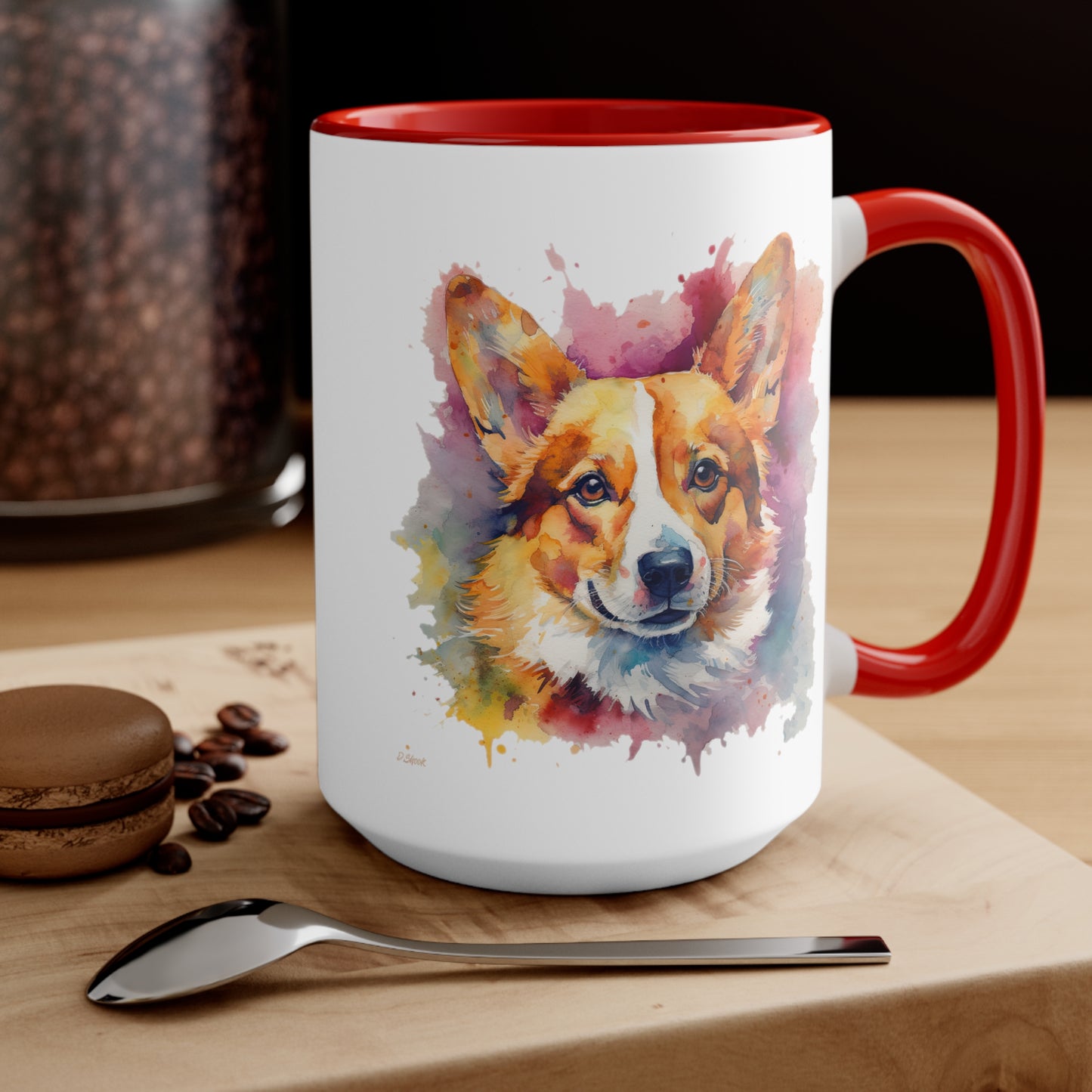 Pembroke Welsh Corgi 1 Accent Mugs