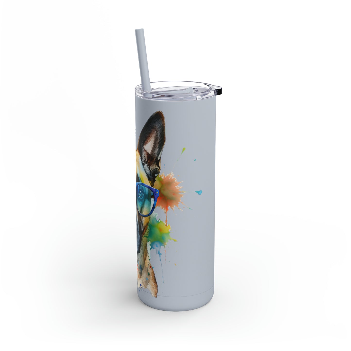 Belgium Malinois 6 Maars Maker Skinny Matte Tumbler, 20oz