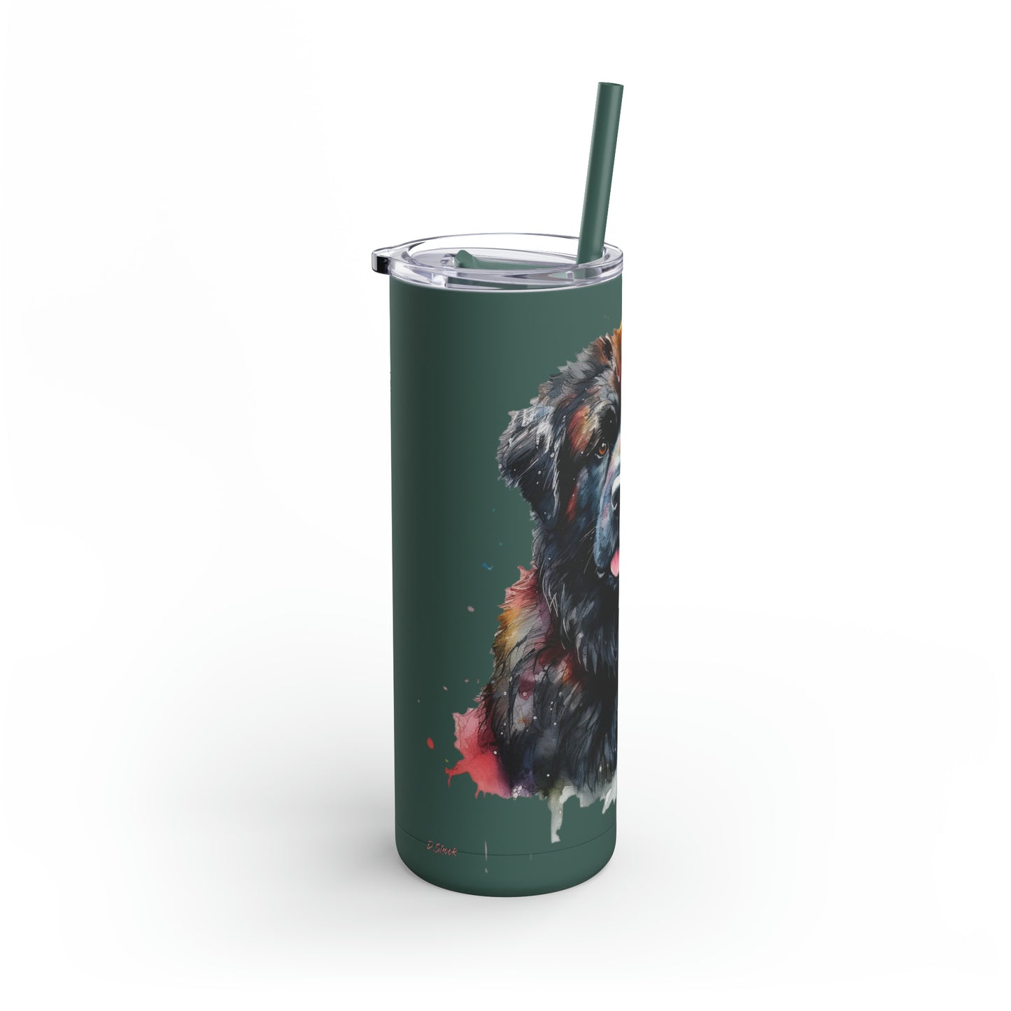 Newfoundland Dog 1 Maars Maker Skinny Matte Tumbler, 20oz