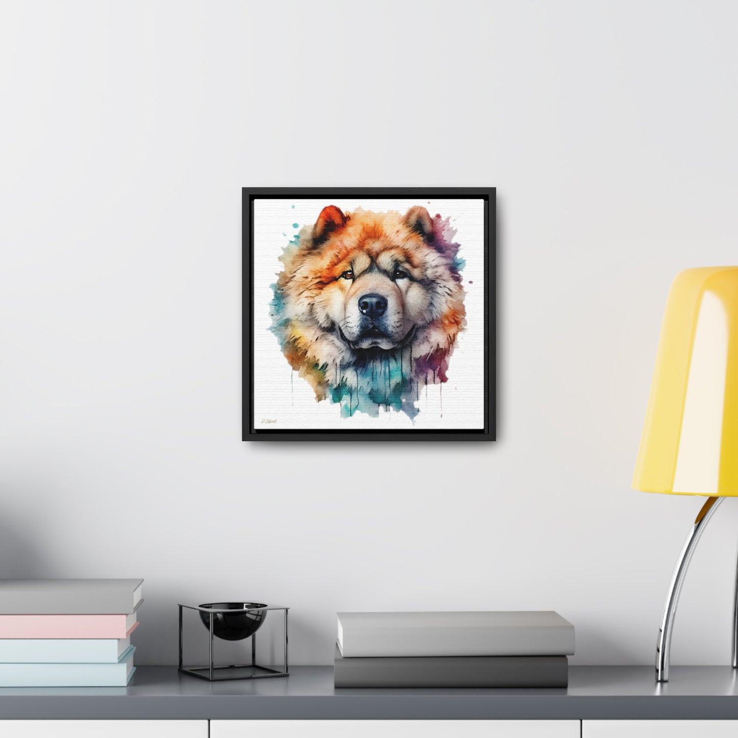 Chow Chow 3 Gallery Canvas Wraps, Square Frame