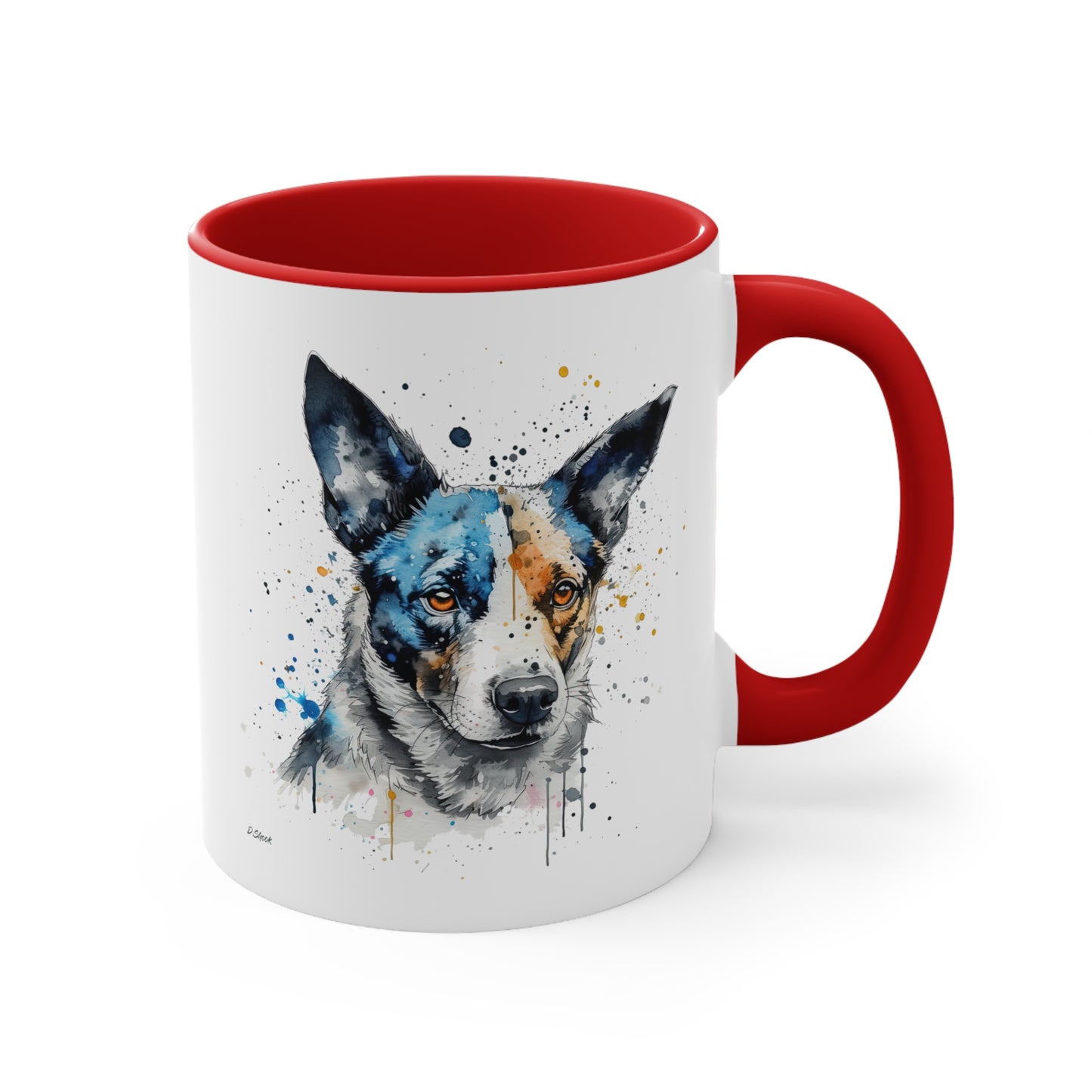 Blue Heeler 1 Accent Mugs