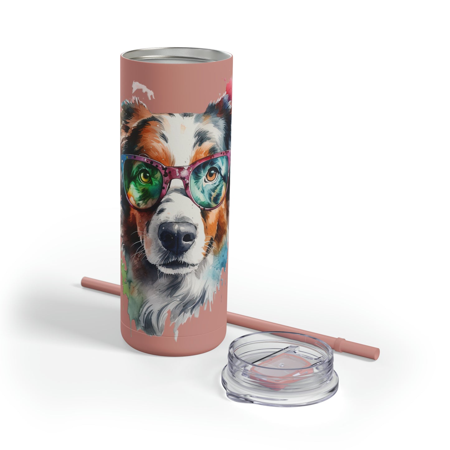 Australian Shepherd 5 Maars Maker Skinny Matte Tumbler, 20oz