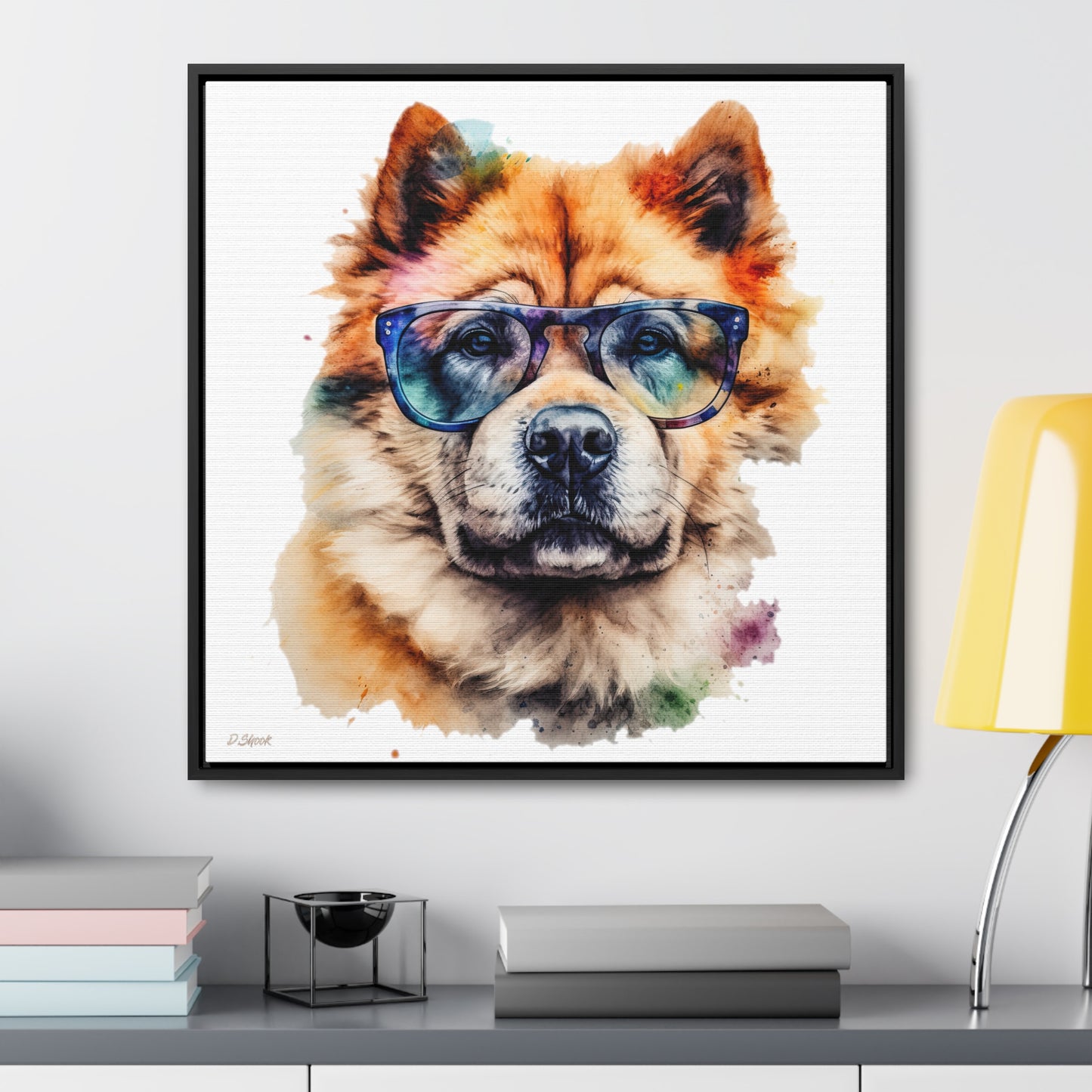 Chow Chow 5 Gallery Canvas Wraps, Square Frame