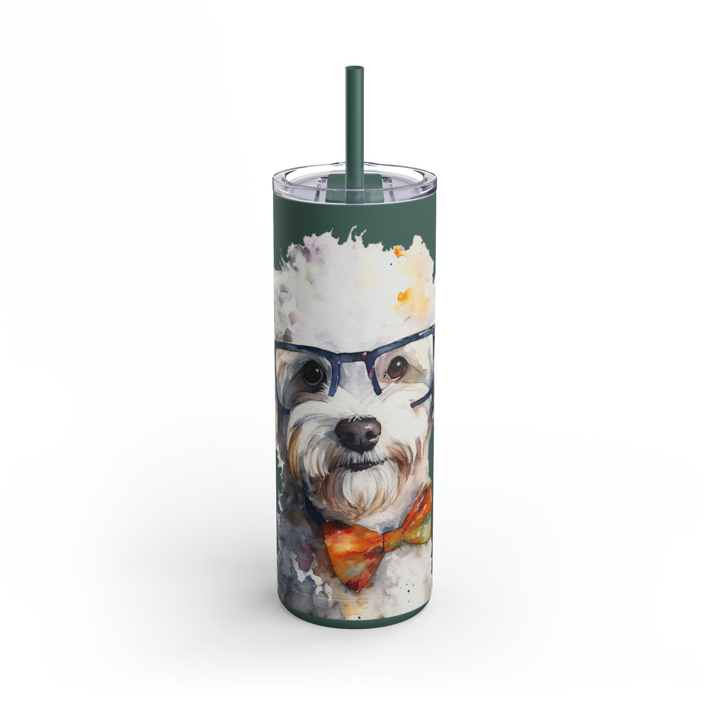 Bichon Frise 4 Maars Maker Skinny Matte Tumbler, 20oz