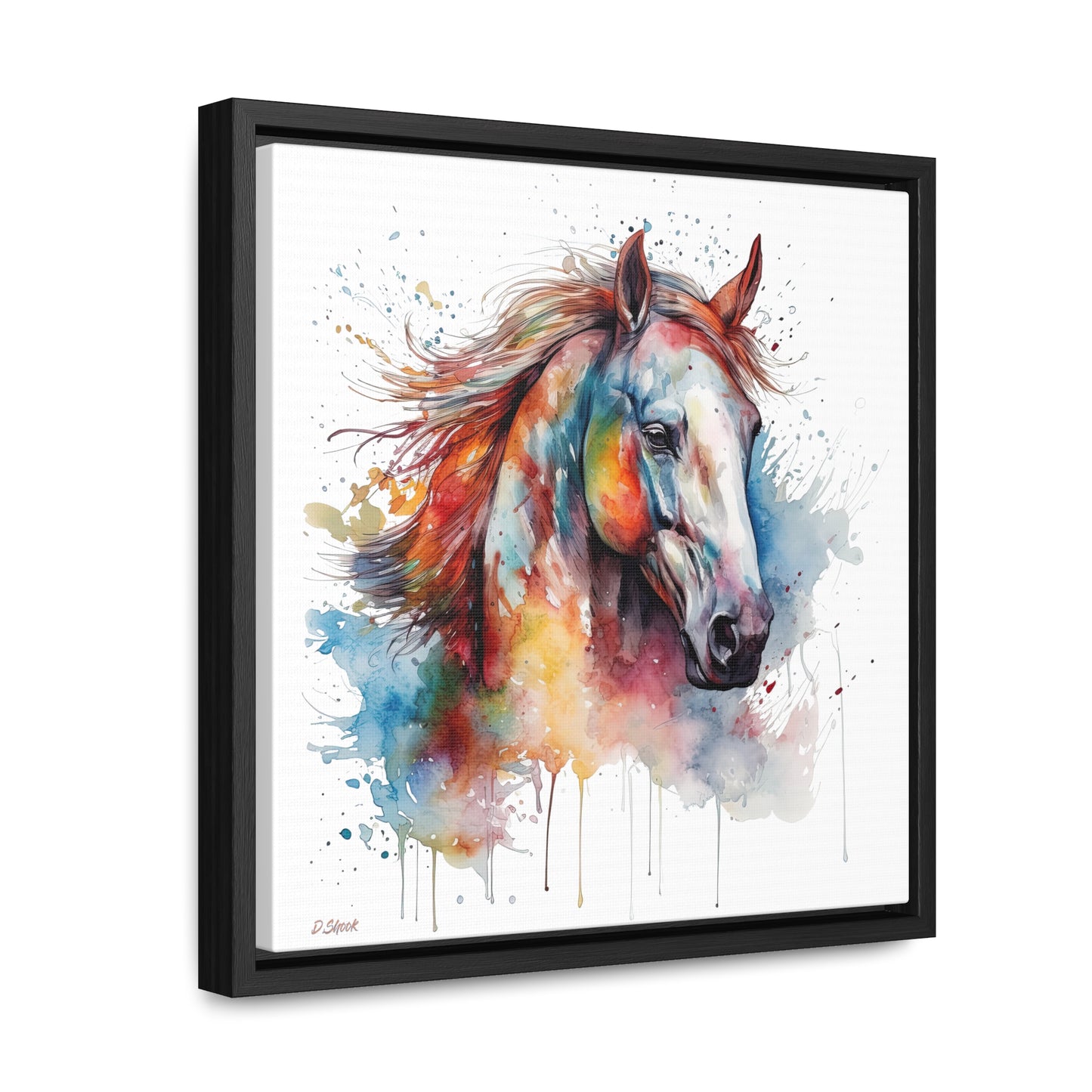 Horse Rescue 12 Gallery Canvas Wraps, Square Frame