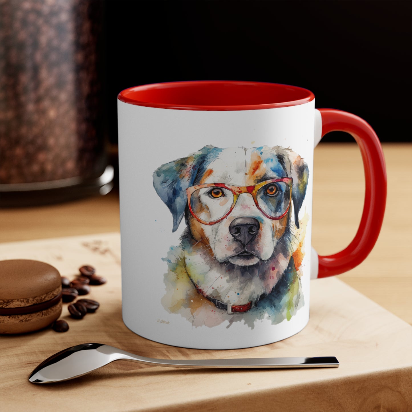 Greater Swiss Mountain Dog 4 Accent Mugs