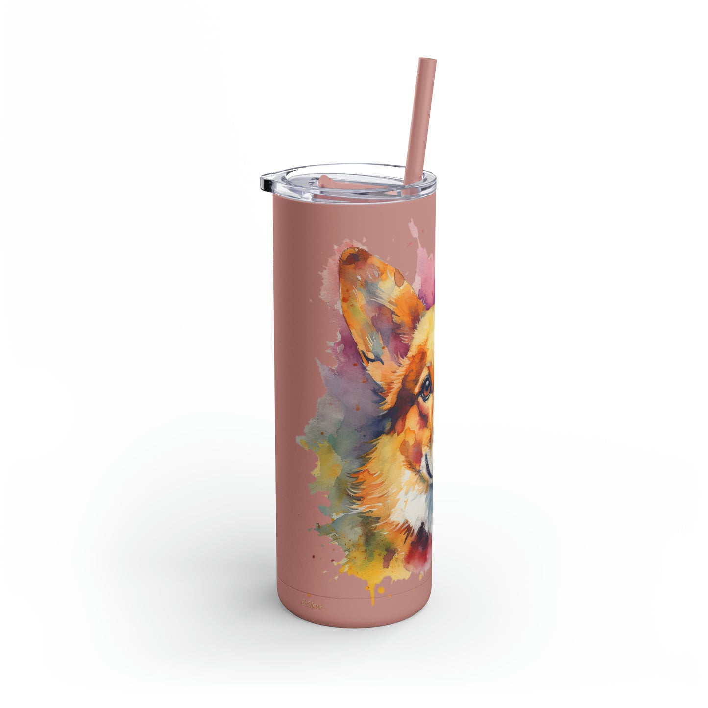 Pembroke Welsh Corgi 1 Maars Maker Skinny Matte Tumbler, 20oz