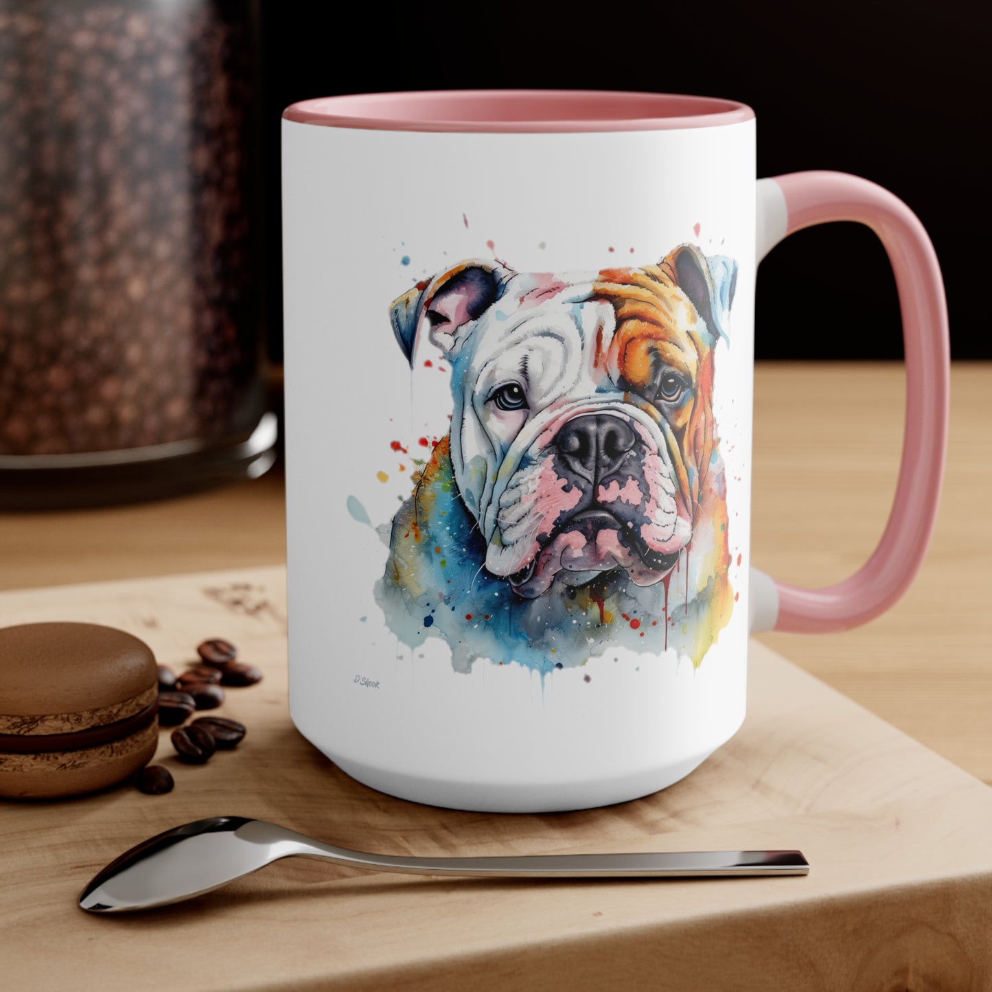 Bulldog 3 Accent Mugs