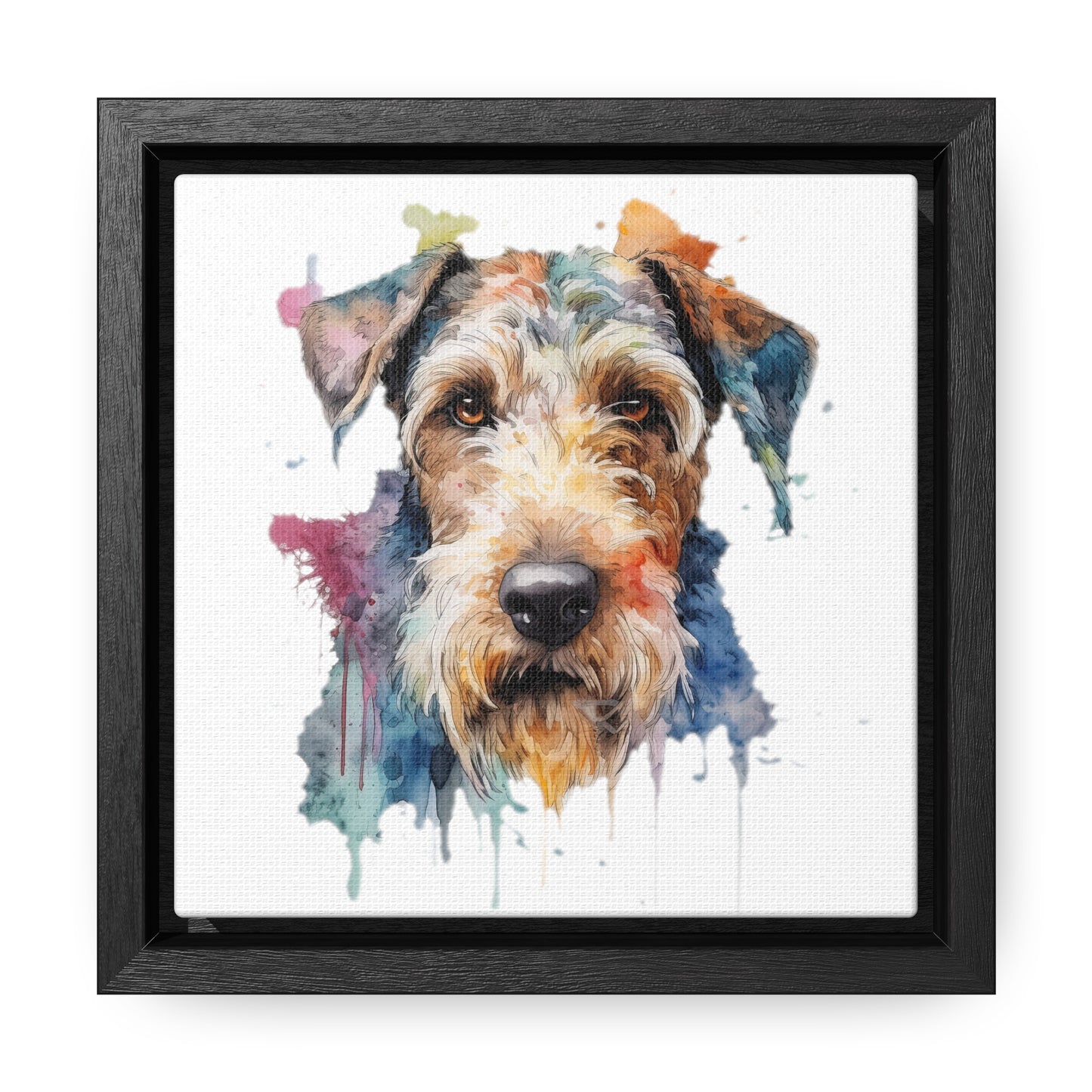 Airedale Terrier 2 Gallery Canvas Wraps, Square Frame