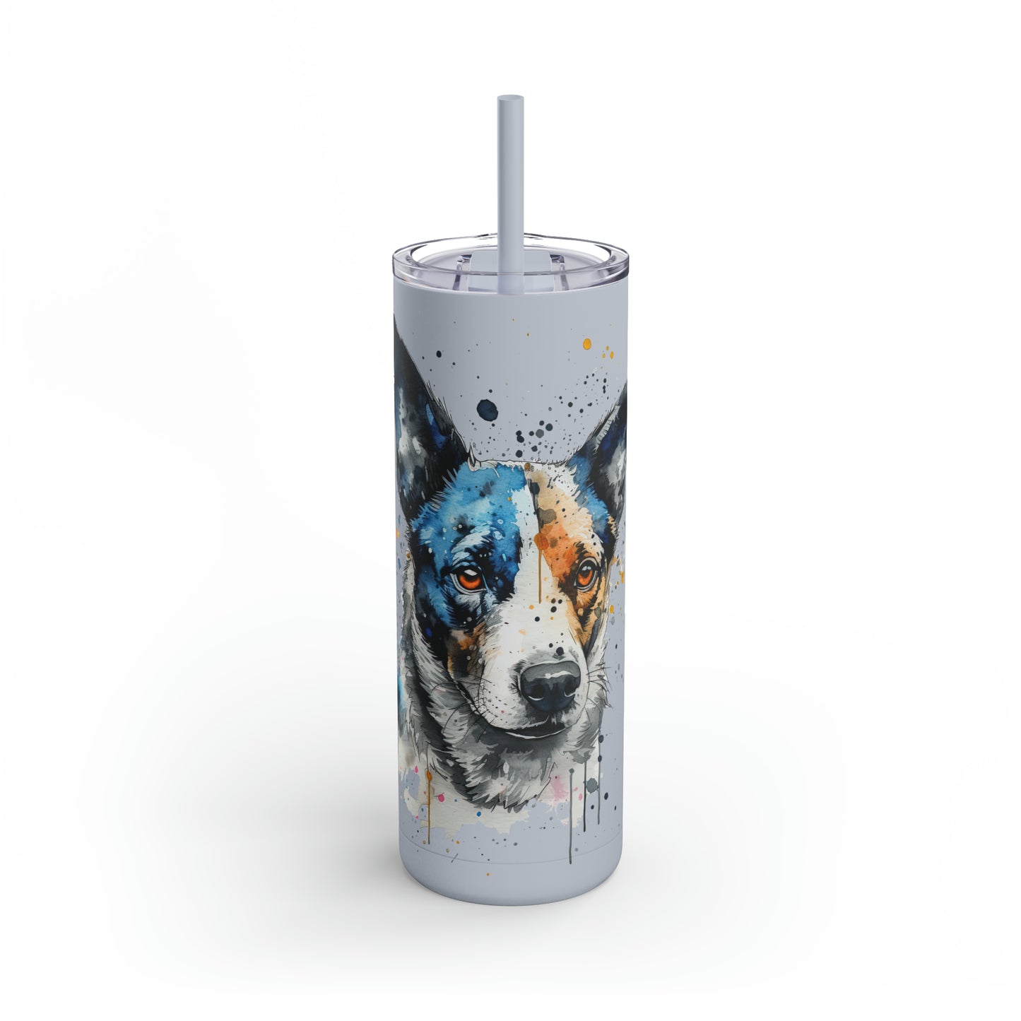 Blue Heeler 1 Maars Maker Skinny Matte Tumbler, 20oz
