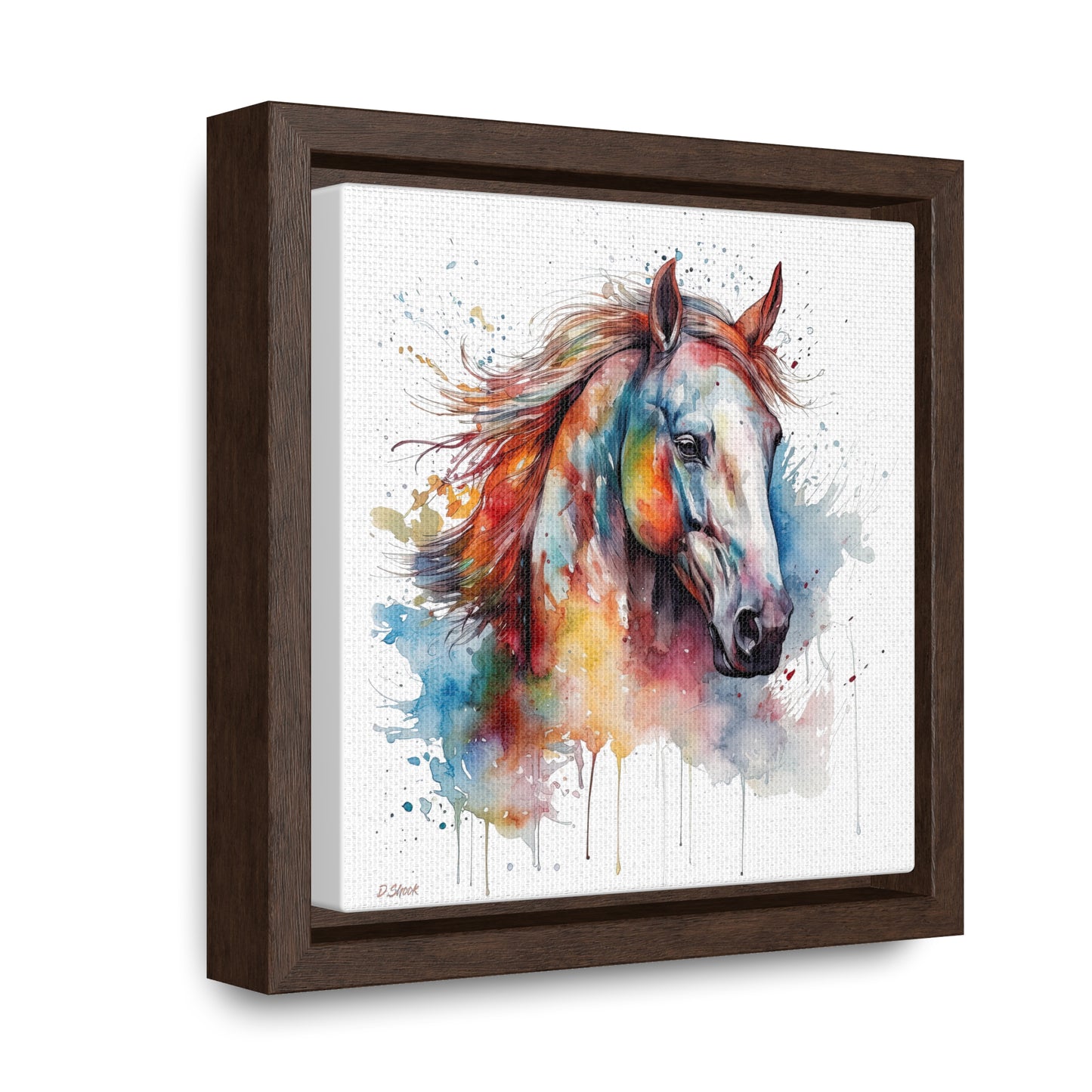 Horse Rescue 12 Gallery Canvas Wraps, Square Frame