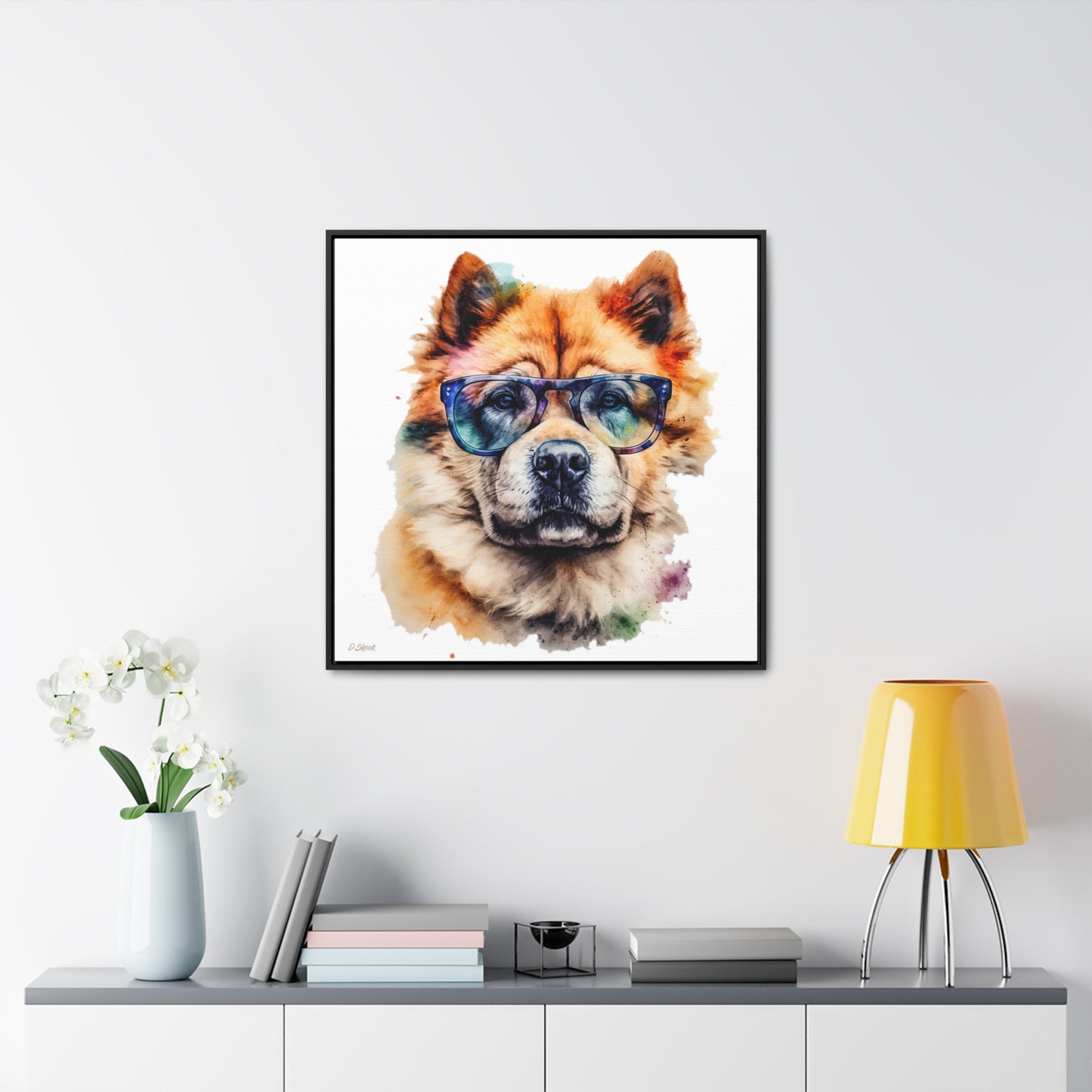 Chow Chow 5 Gallery Canvas Wraps, Square Frame