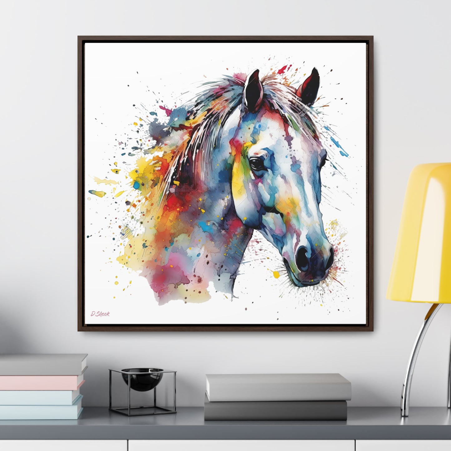 Horse Rescue 14 Gallery Canvas Wraps, Square Frame