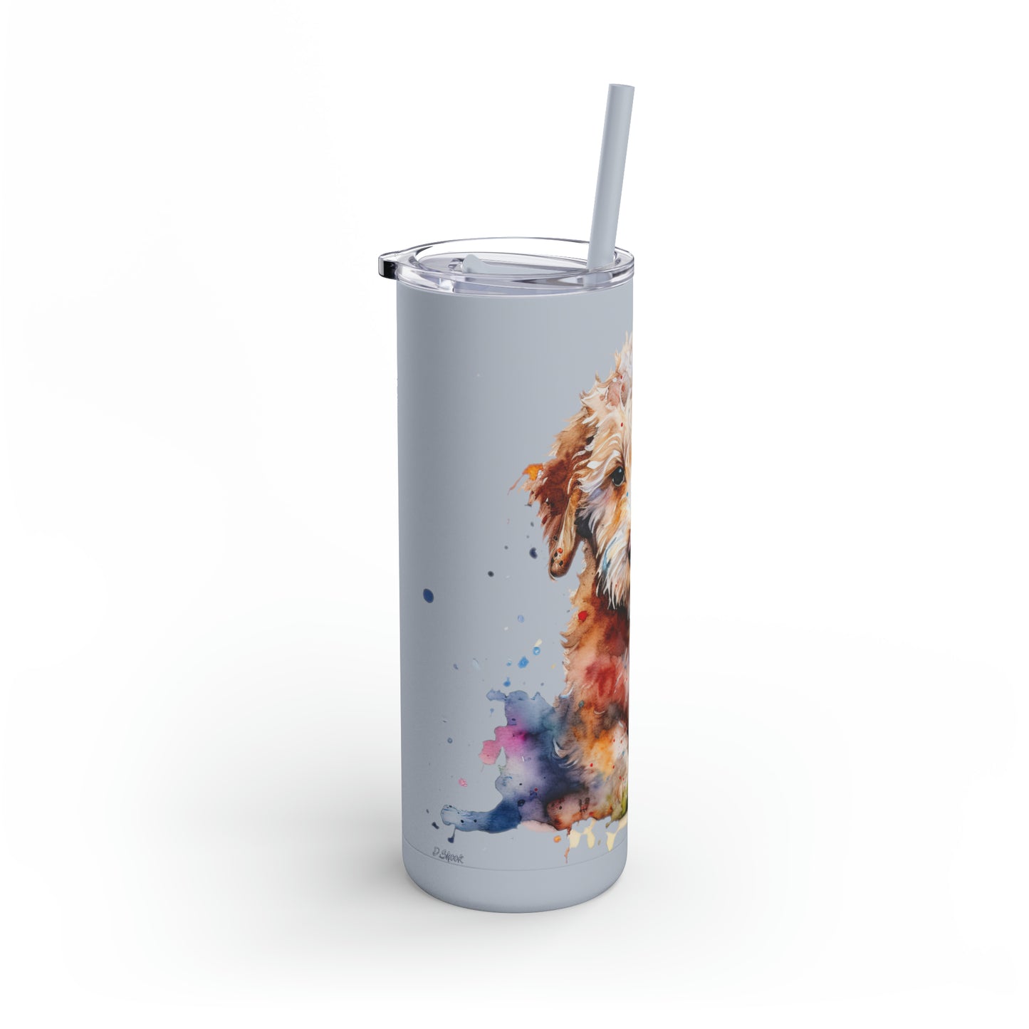 Mini Golden Doodle 1 Maars Maker Skinny Matte Tumbler, 20oz