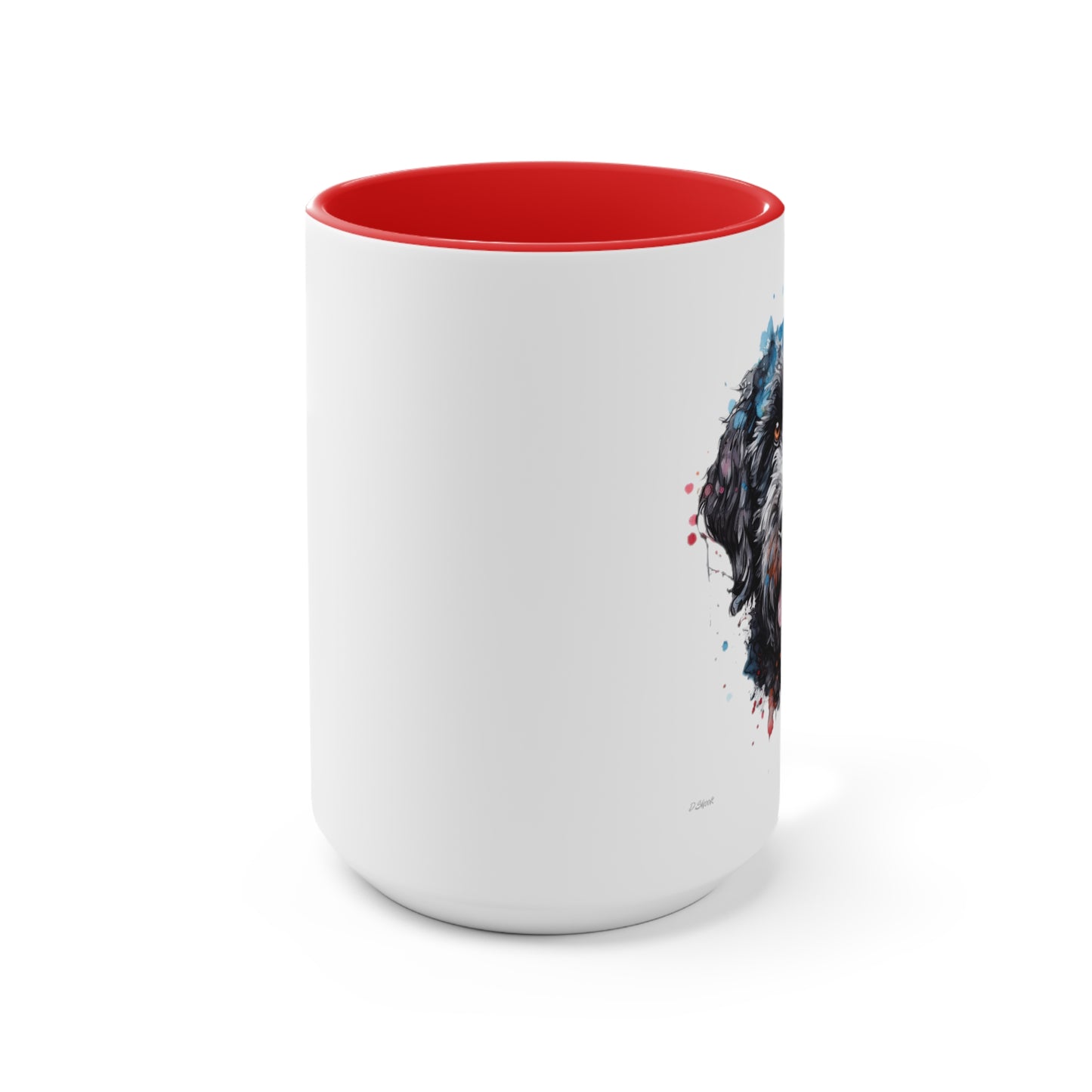 Portuguese Water Dog 4 Accent Mugs