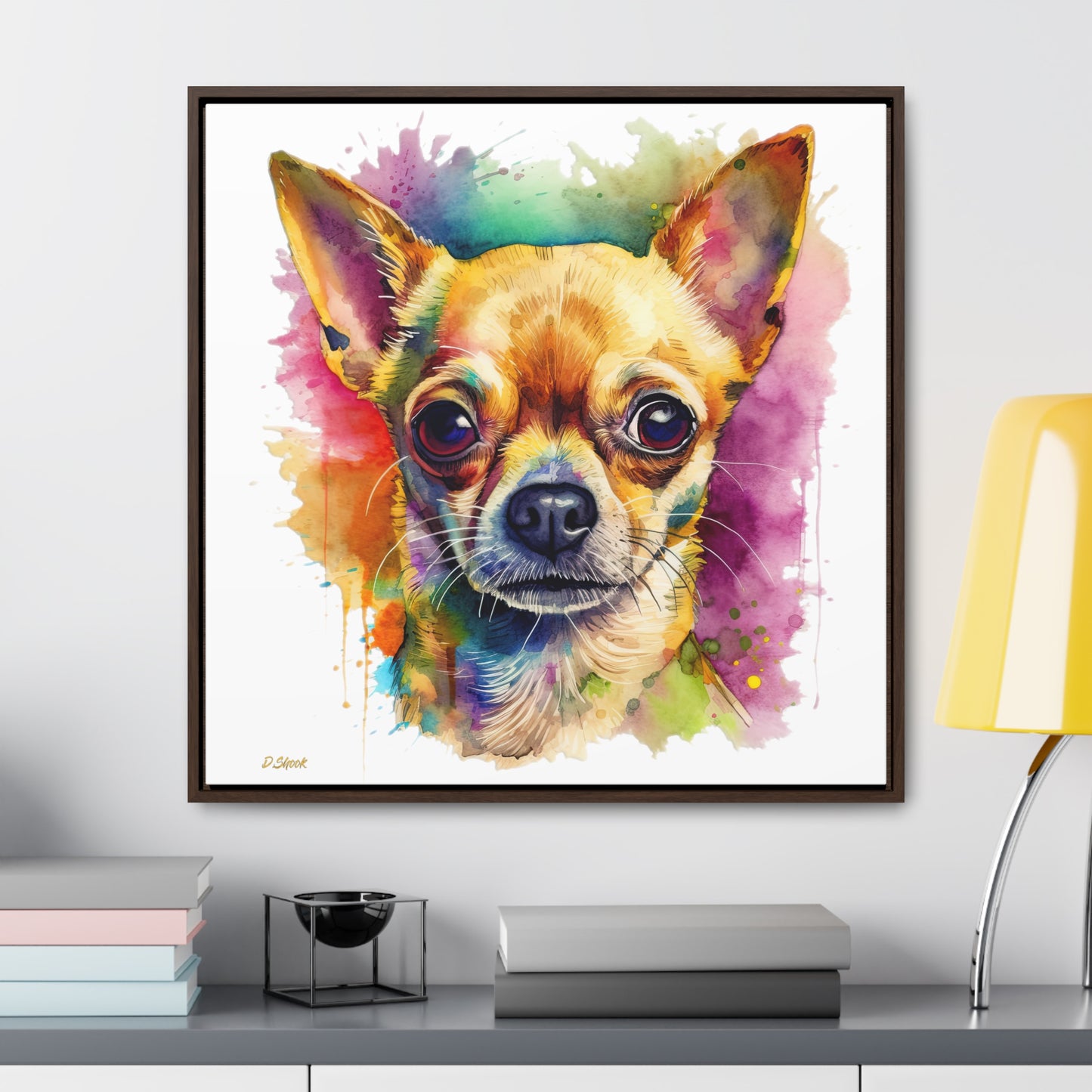 Chihuahua 7 Gallery Canvas Wraps, Square Frame