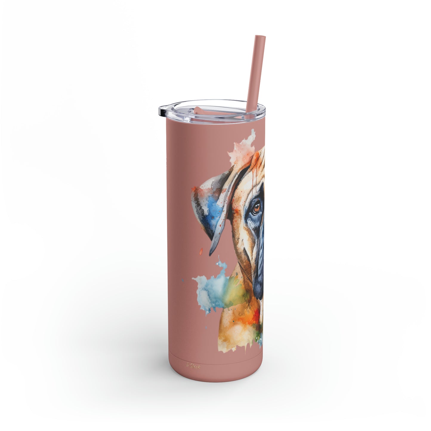 Bullmastiff 2 Maars Maker Skinny Matte Tumbler, 20oz