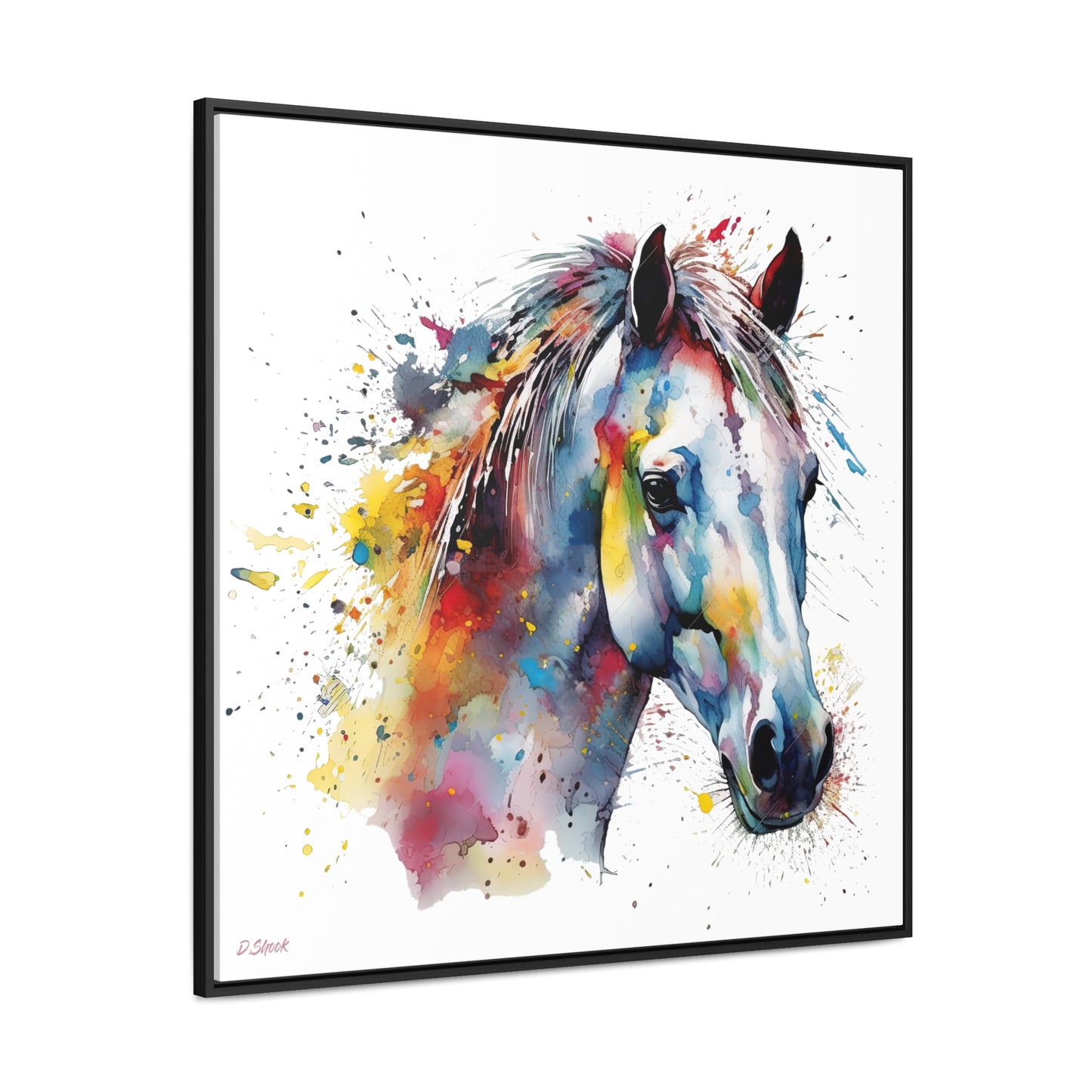 Horse Rescue 14 Gallery Canvas Wraps, Square Frame