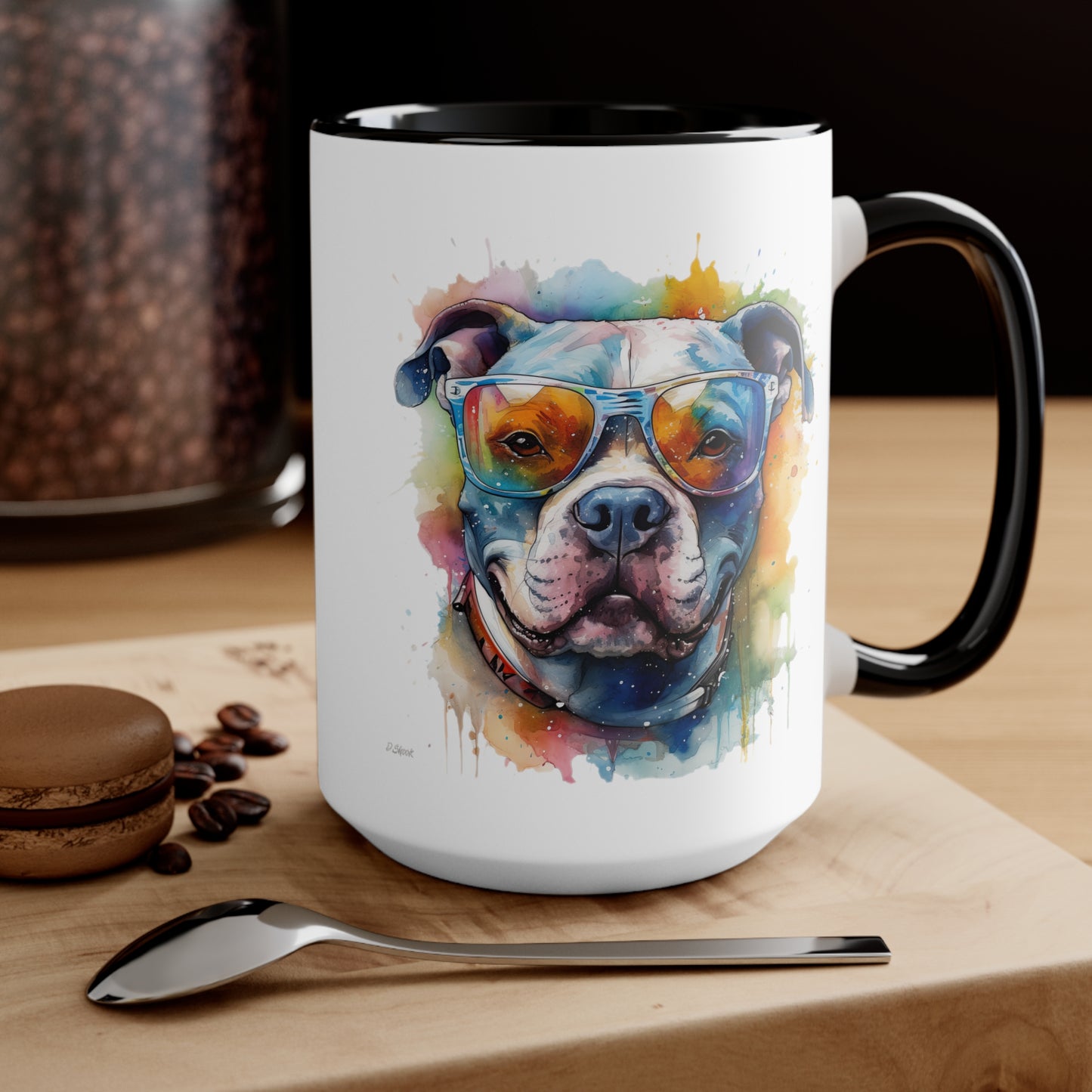 Pitbull 4 Accent Mugs