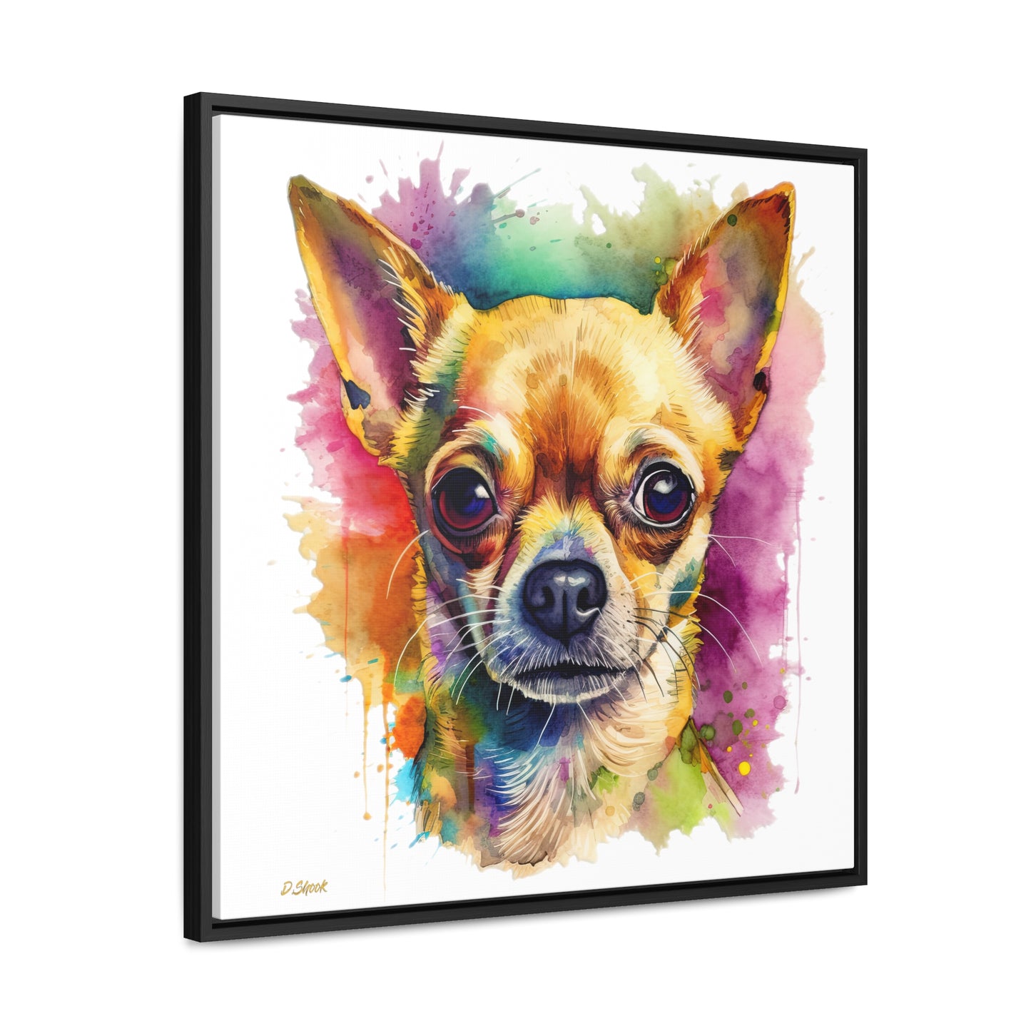 Chihuahua 7 Gallery Canvas Wraps, Square Frame