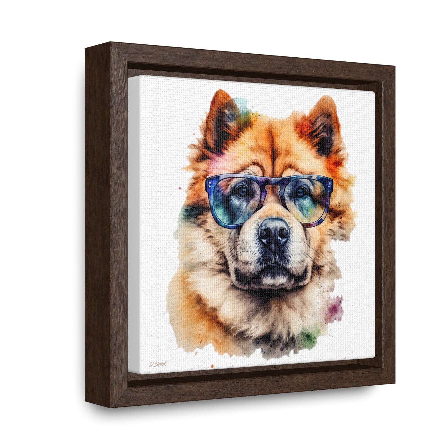Chow Chow 5 Gallery Canvas Wraps, Square Frame