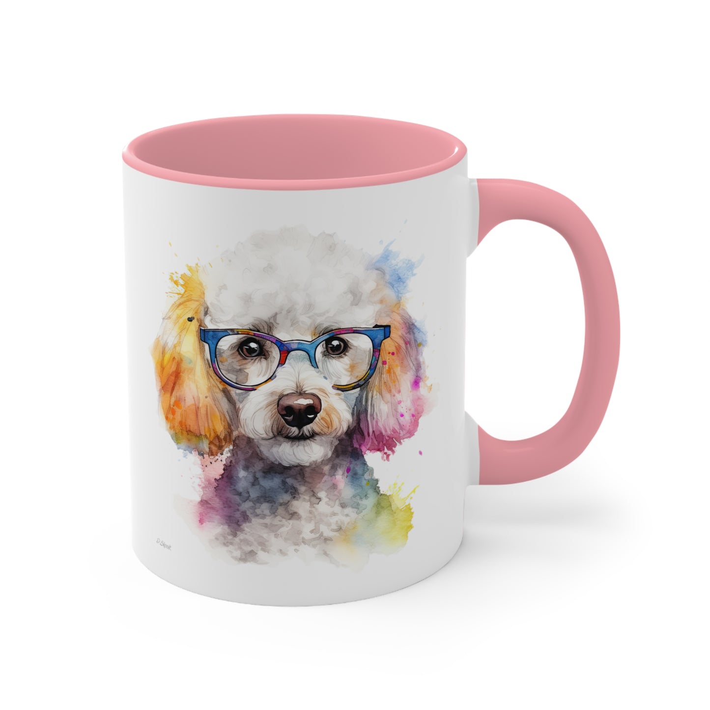 Poodle 10 Accent Mugs