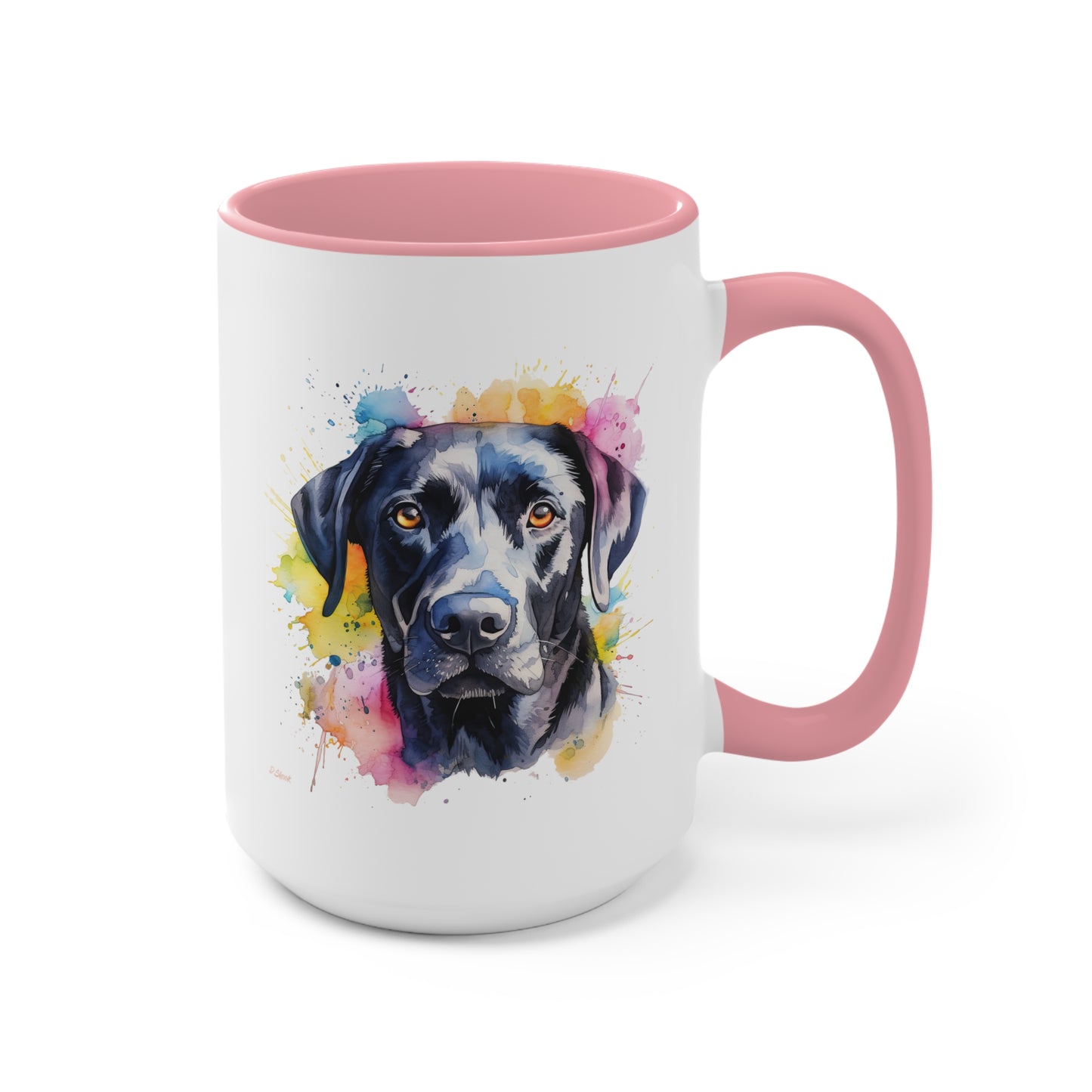 Black Lab 4 Accent Mugs