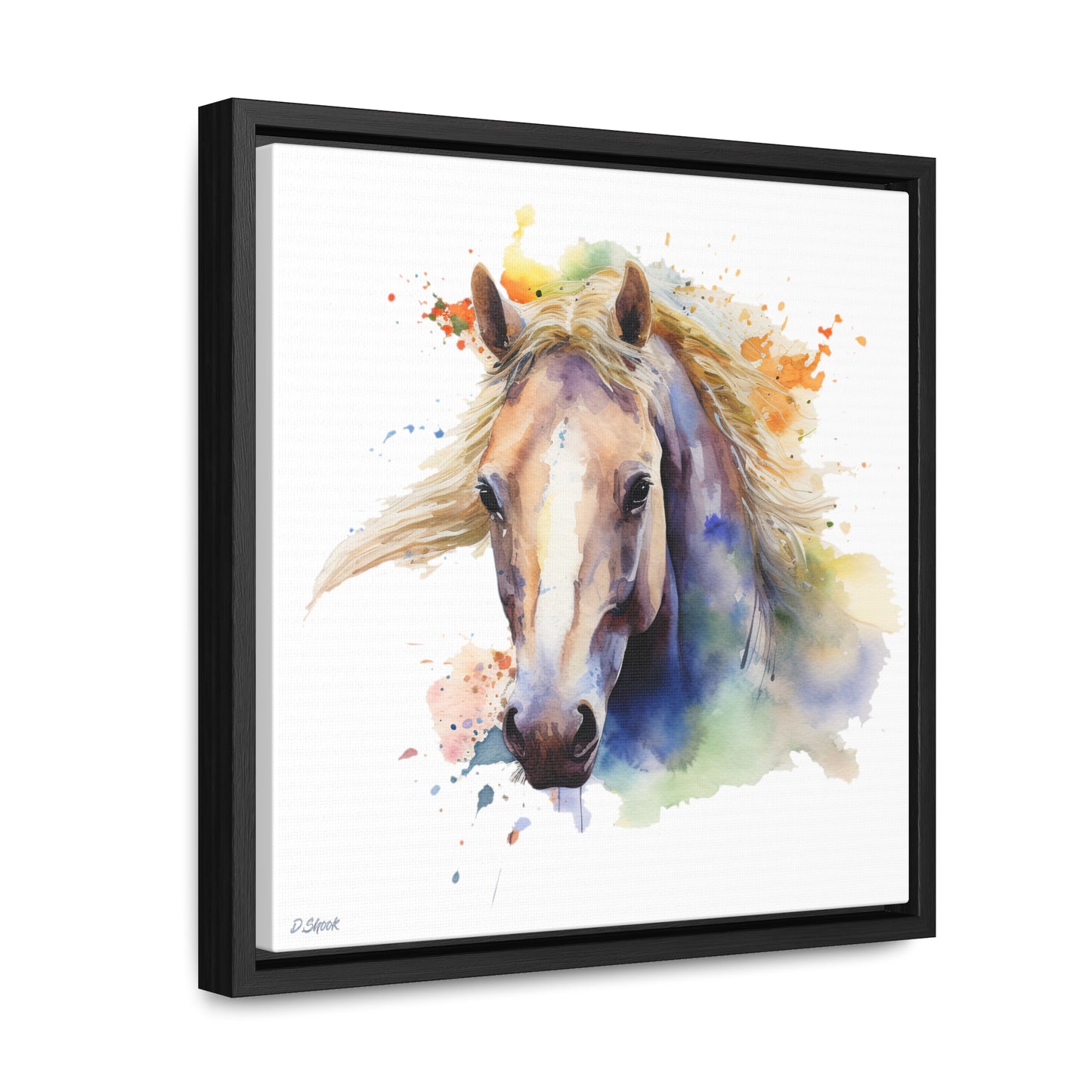 Horse Rescue 19 Gallery Canvas Wraps, Square Frame