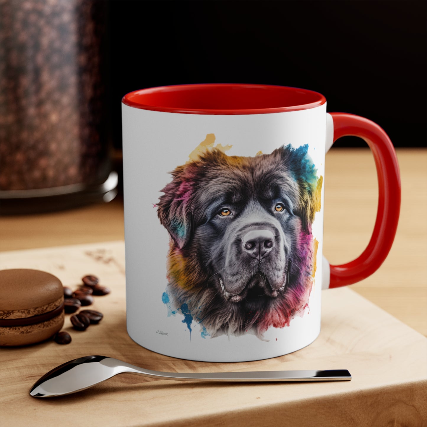 Newfoundland Dog 3 Accent Mugs