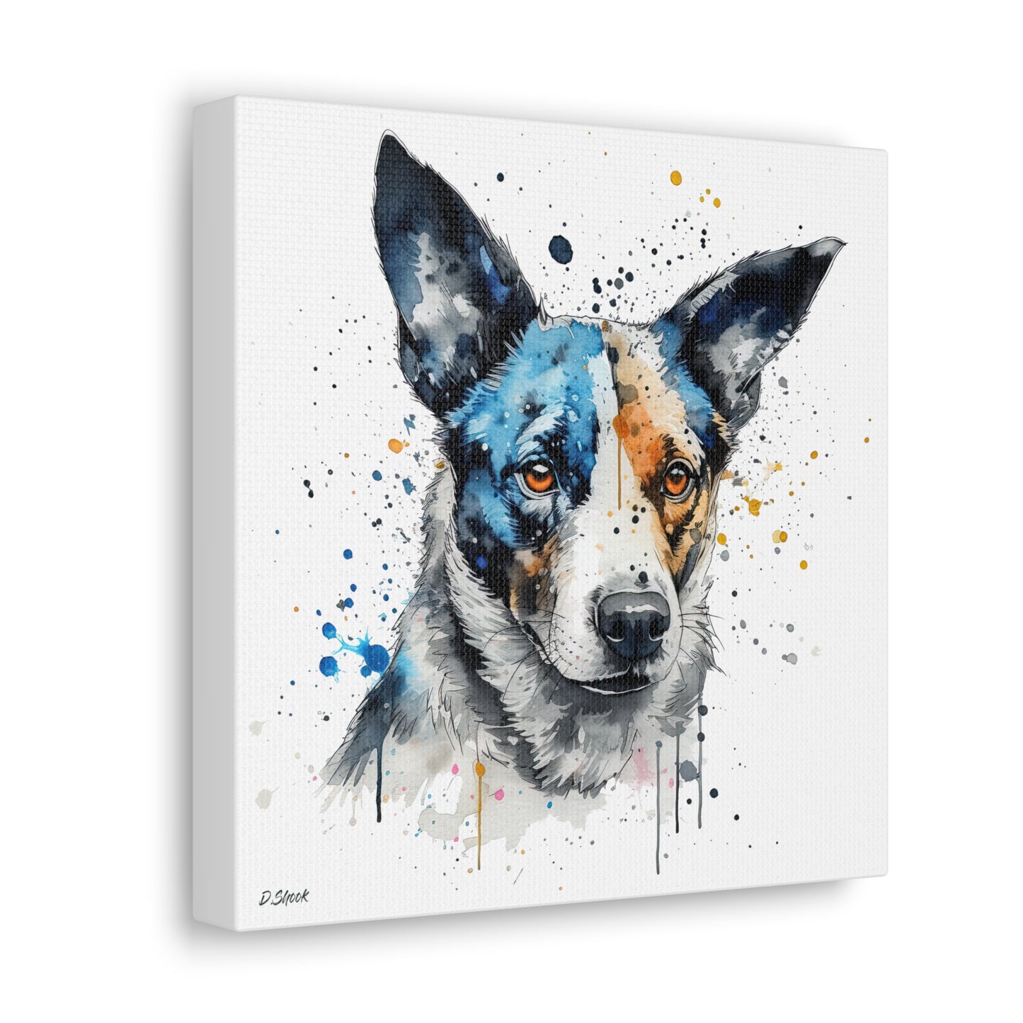 Blue Heeler 1 Canvas Gallery Wraps