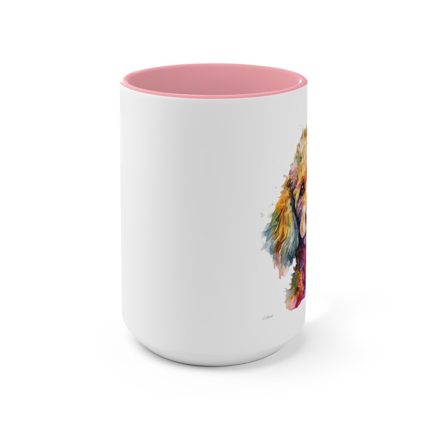 Poodle 2 Accent Mugs