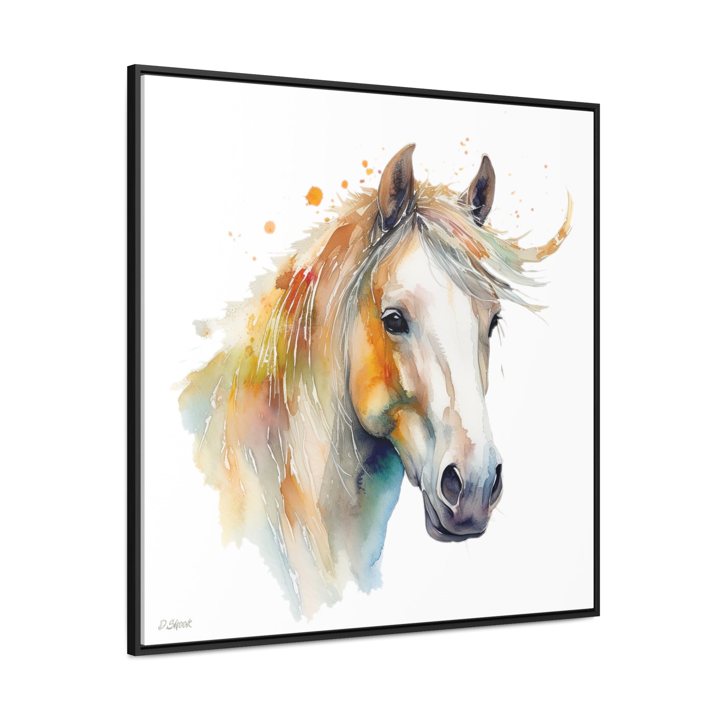 Horse Rescue 21 Gallery Canvas Wraps, Square Frame