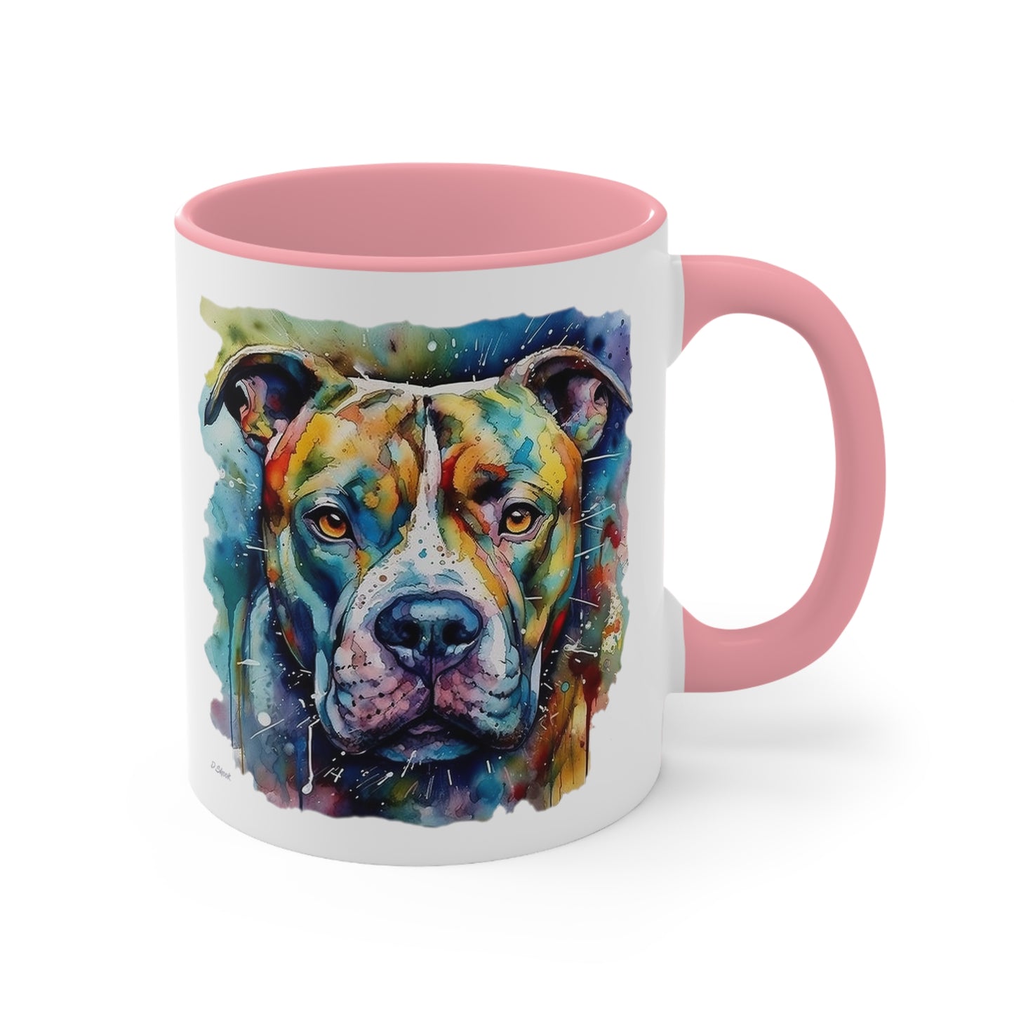 Pitbull 1 Accent Mugs