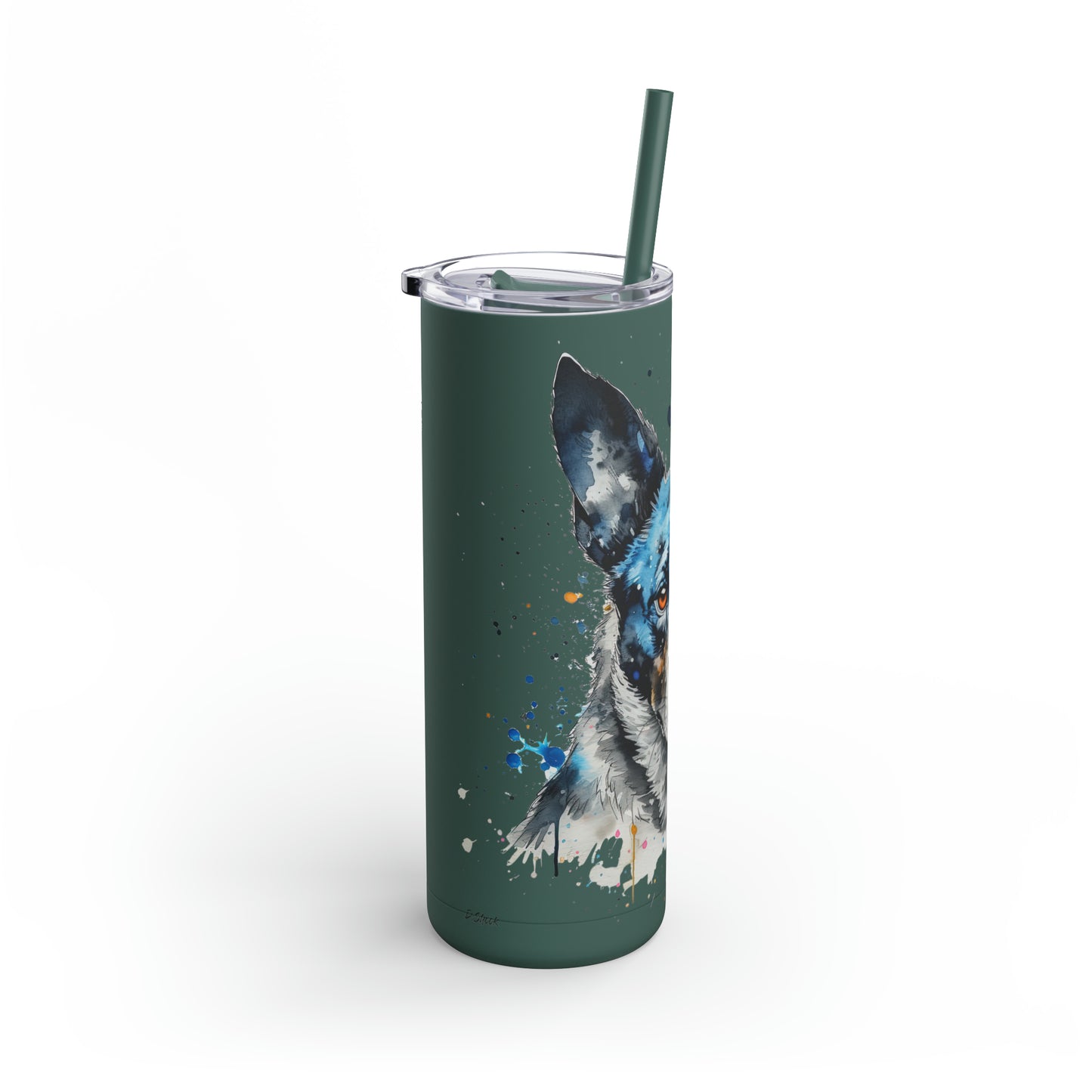 Blue Heeler 1 Maars Maker Skinny Matte Tumbler, 20oz