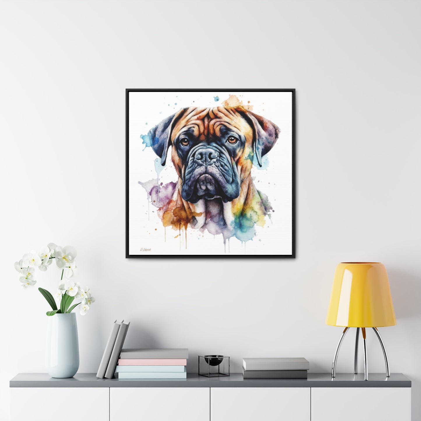 Bullmastiff 1 Gallery Canvas Wraps, Square Frame
