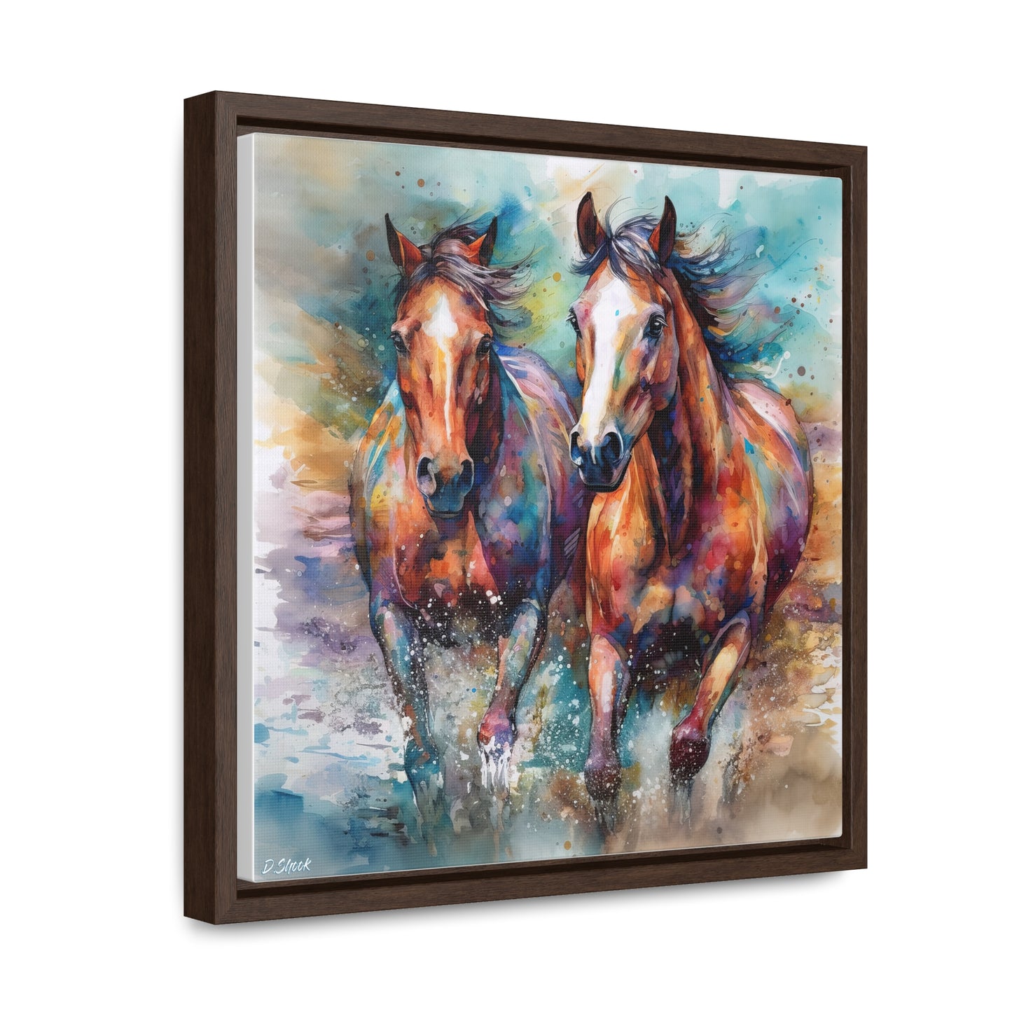 Horse Rescue 7 Gallery Canvas Wraps, Square Frame