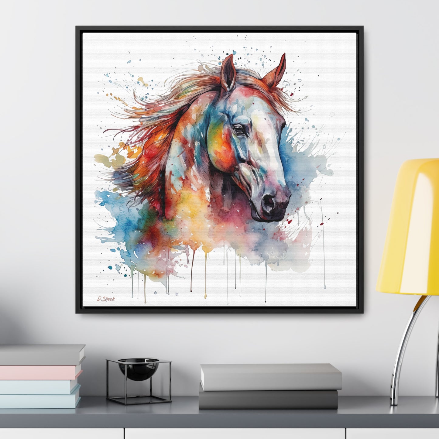 Horse Rescue 12 Gallery Canvas Wraps, Square Frame